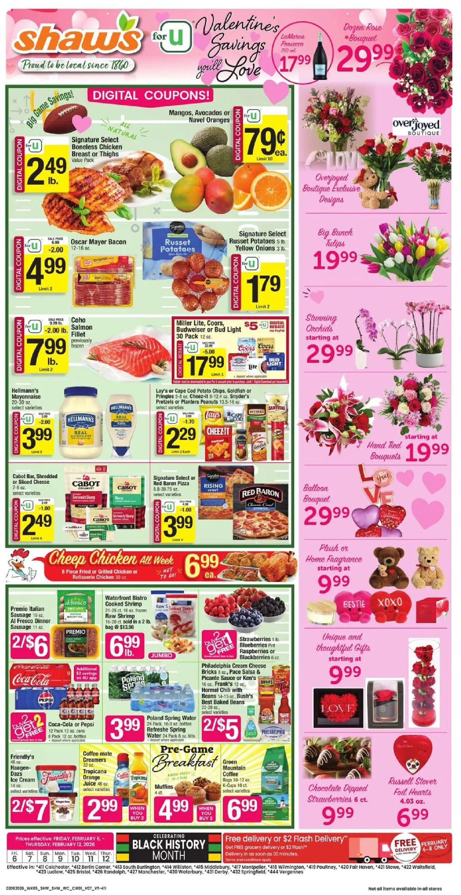 shaws - Shaw's Weekly Ad - VT - 02/06 - 02/12 2026