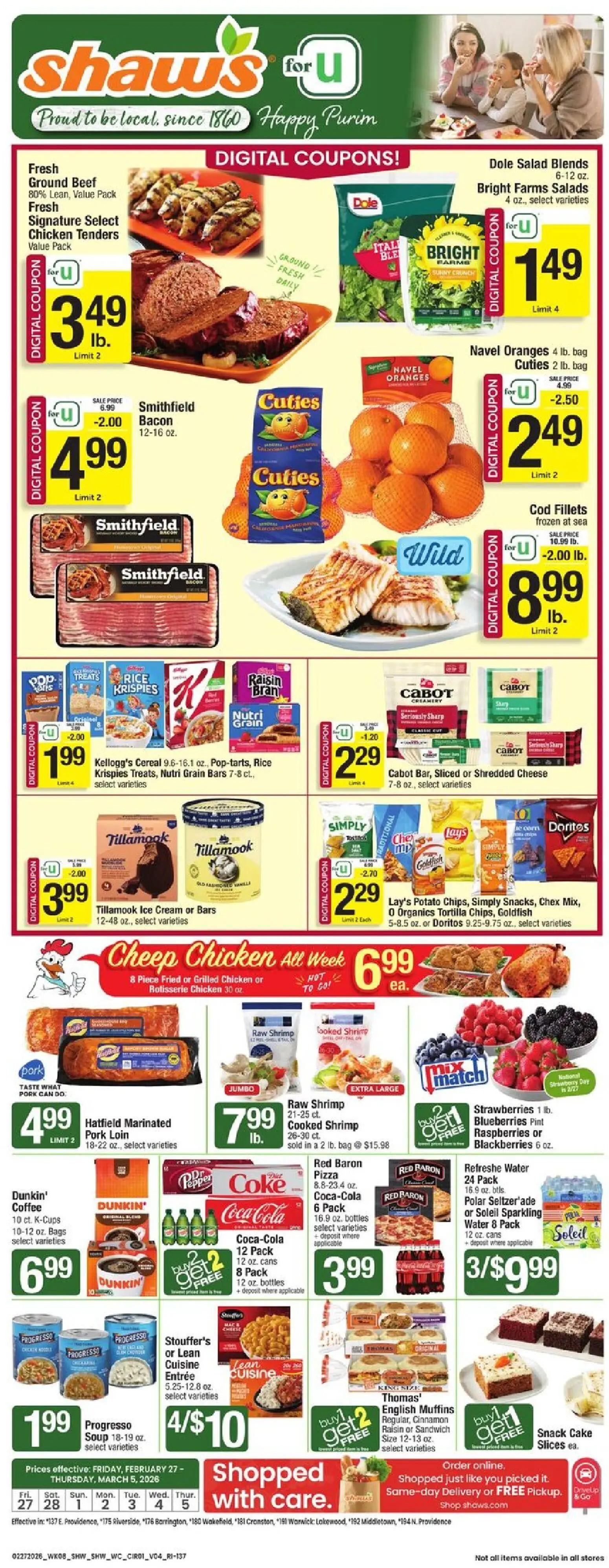 shaws - Shaw's Weekly Ad - RI - 02/27 - 03/05 2026