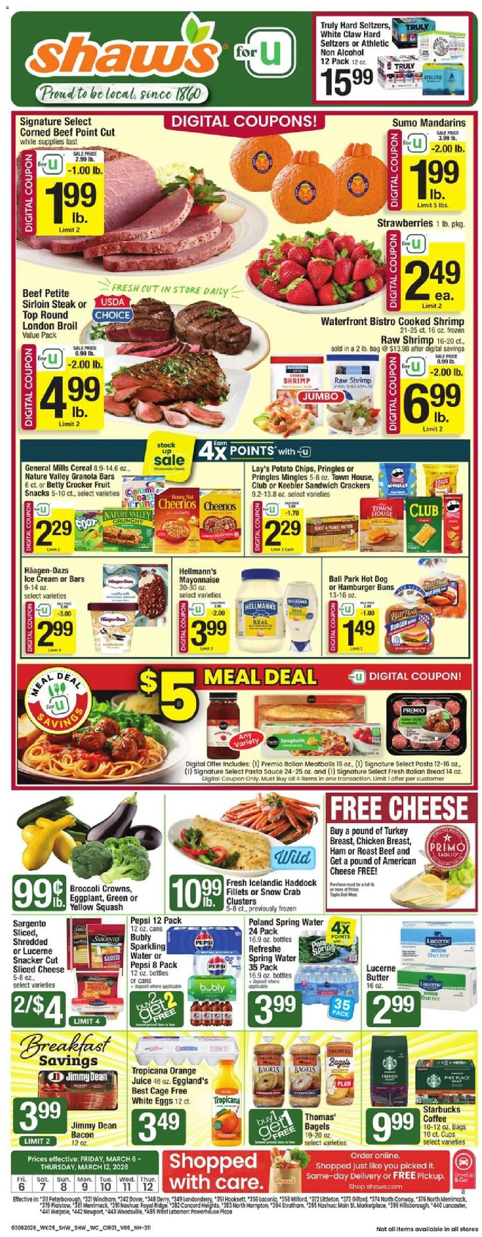 shaws - Shaw's Weekly Ad - NH - 03/06 - 03/12 2026