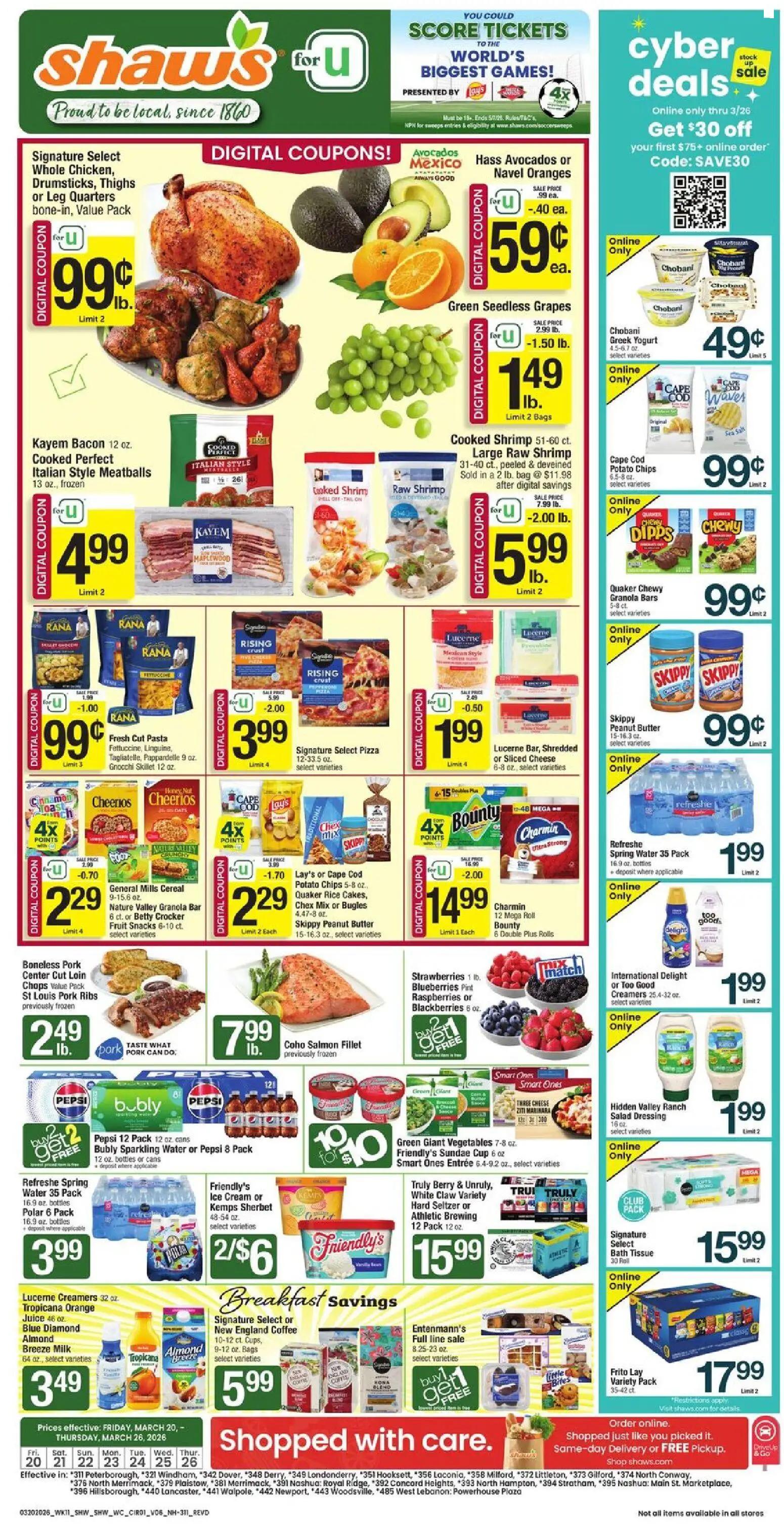 shaws - Shaw's Weekly Ad - NH - 03/20 - 03/26 2026
