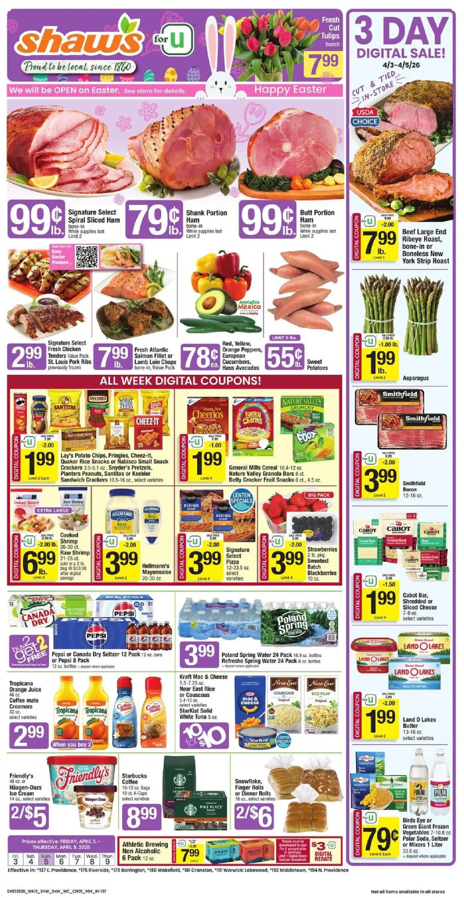 shaws - Shaw's Weekly Ad - RI - 04/03 - 04/09 2026