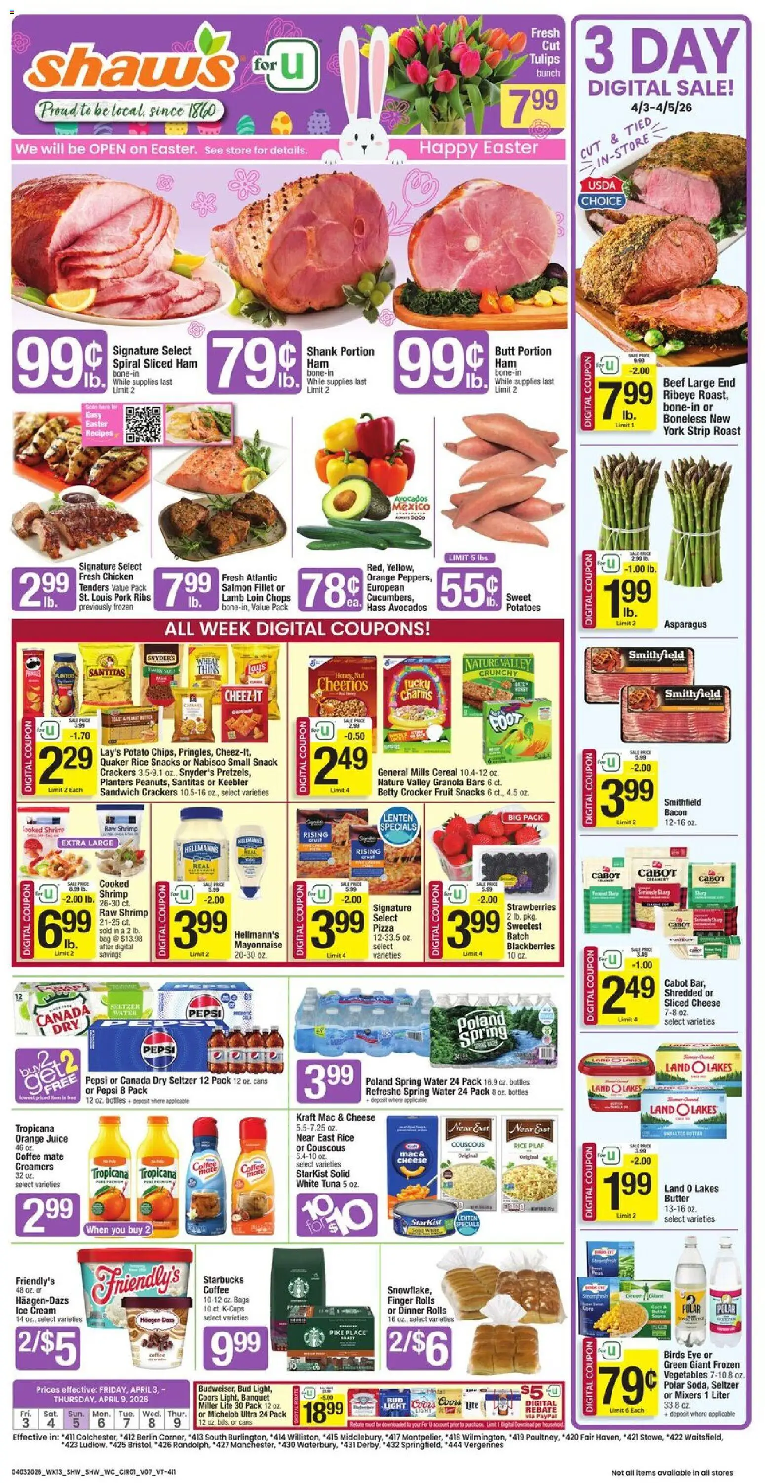 shaws - Shaw's Weekly Ad - VT - 04/03 - 04/09 2026