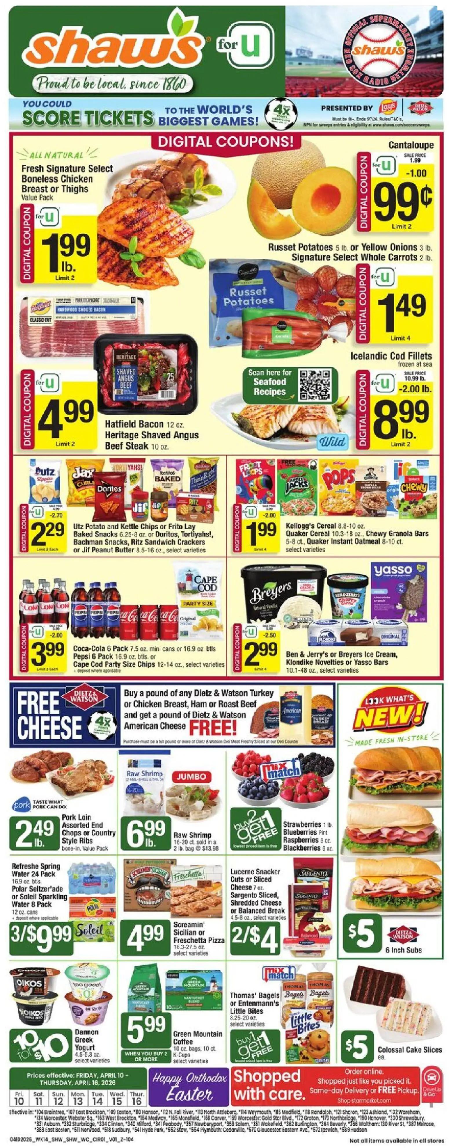 shaws - Shaw's Weekly Ad - 04/10 - 04/16 2026