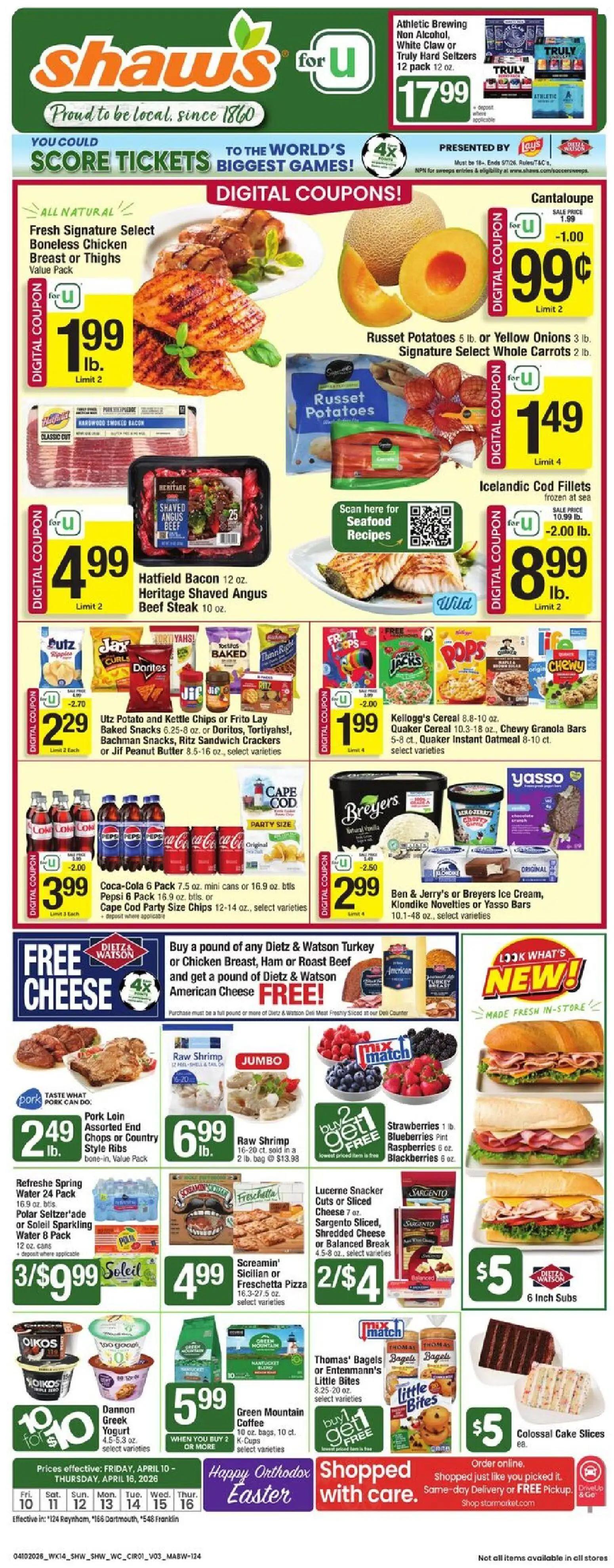 shaws - Shaw's Weekly Ad - MA - 04/10 - 04/16 2026