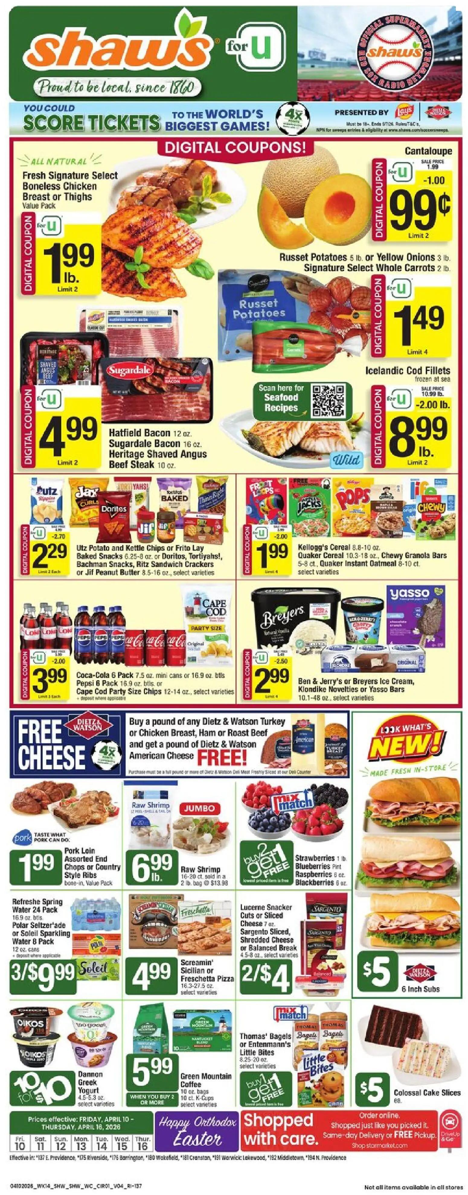 shaws - Shaw's Weekly Ad - RI - 04/10 - 04/16 2026