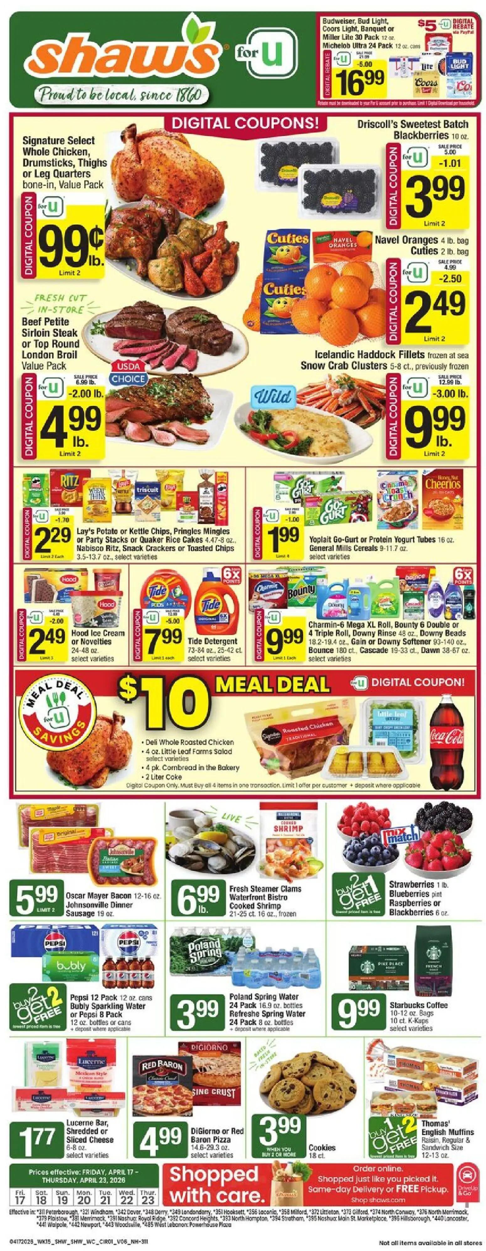 shaws - Shaw's Weekly Ad - NH - 04/17 - 04/23 2026