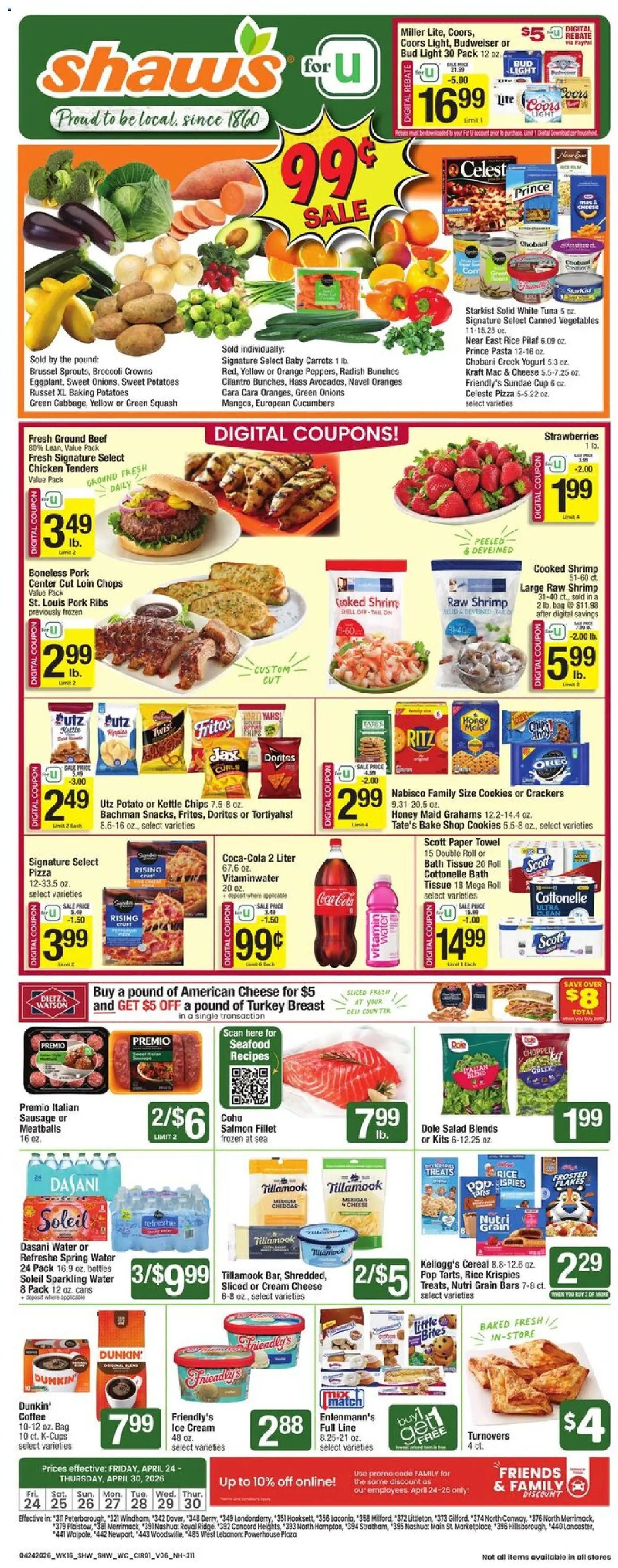 shaws - Shaw's Weekly Ad - NH - 04/24 - 04/30 2026