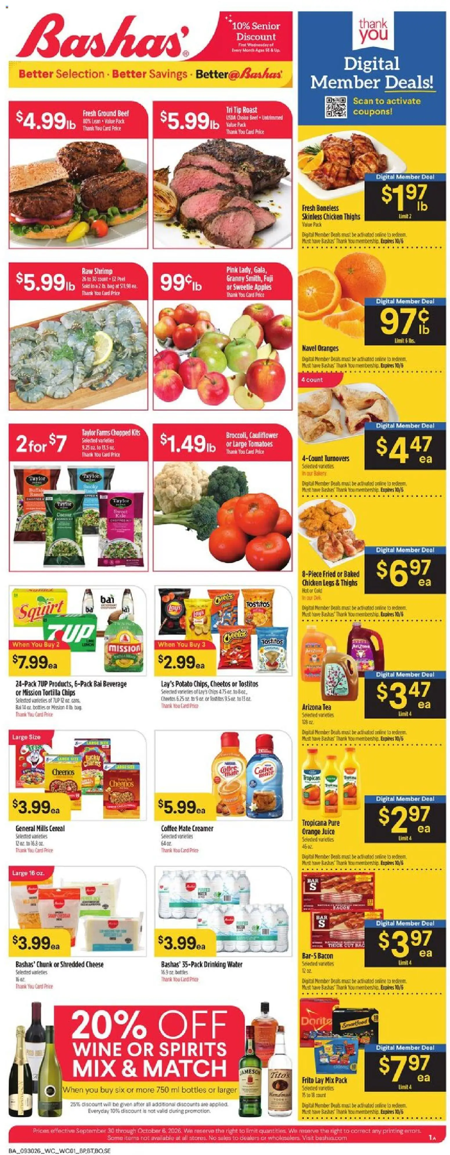 bashas - Basha's Weekly Ad - 09/30 - 10/06 2026 - page: 1