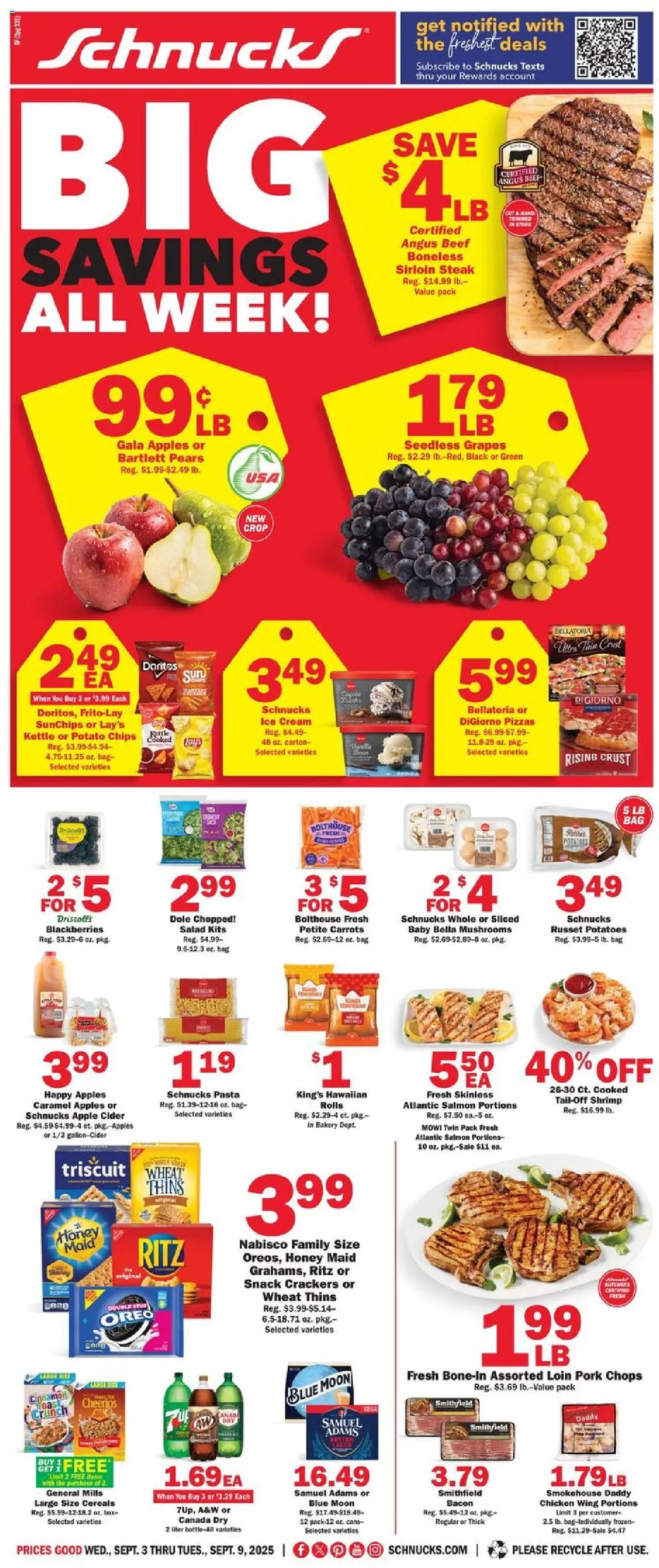 schnucks - Schnucks Weekly Print Ad - IN - 09/03 - 09/09 2025