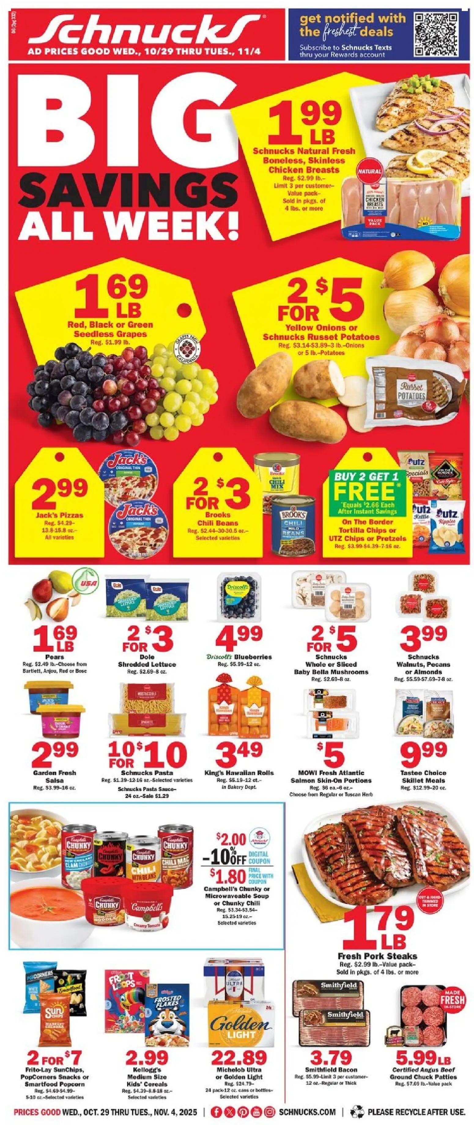 schnucks - Schnucks Ad - 10/29 - 11/04 2025 - page: 1