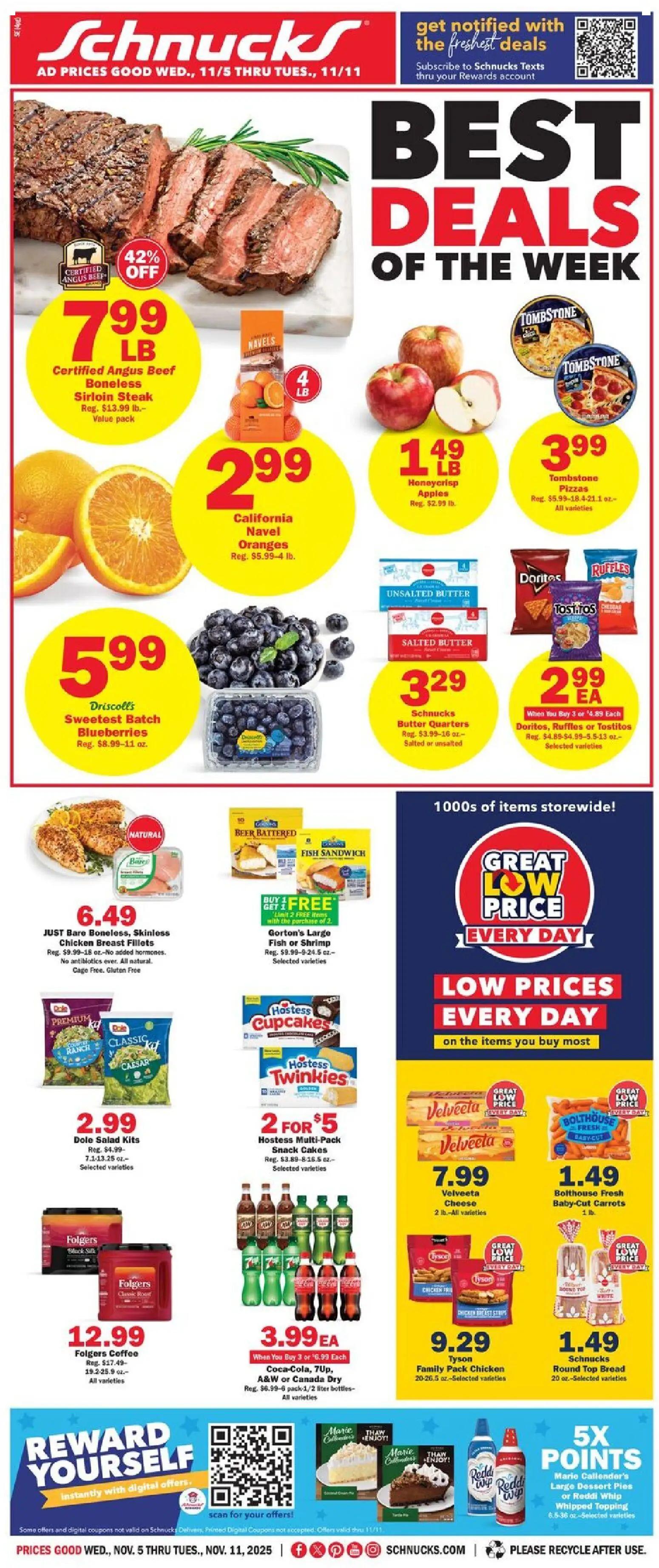 schnucks - Schnucks Weekly Print Ad - IN - 11/05 - 11/11 2025