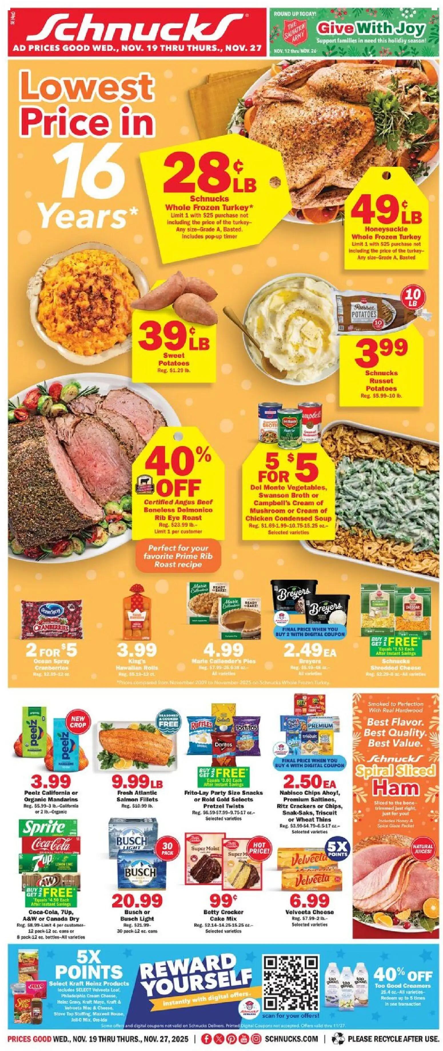 schnucks - Schnucks Weekly Print Ad - IN - 11/19 - 11/27 2025