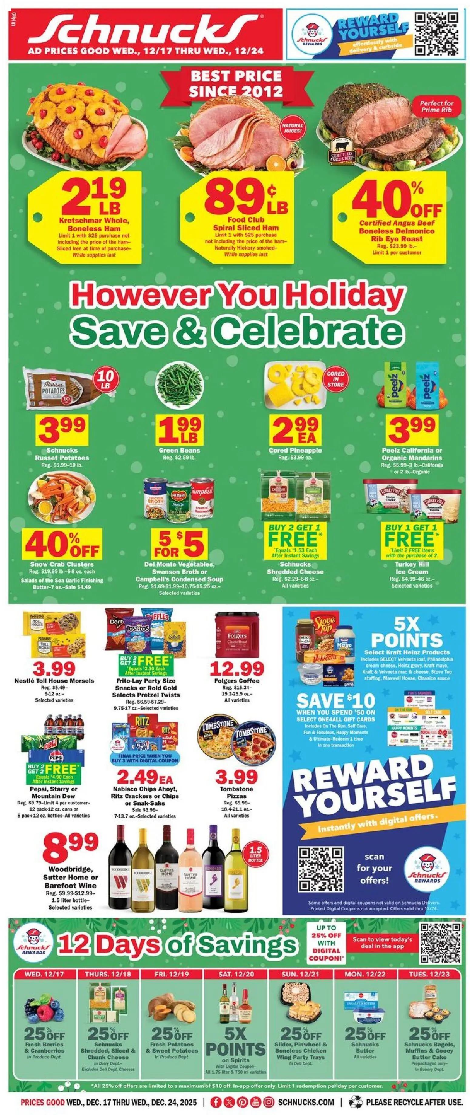 schnucks - Schnucks Weekly Print Ad - IL - 12/17 - 12/24 2025