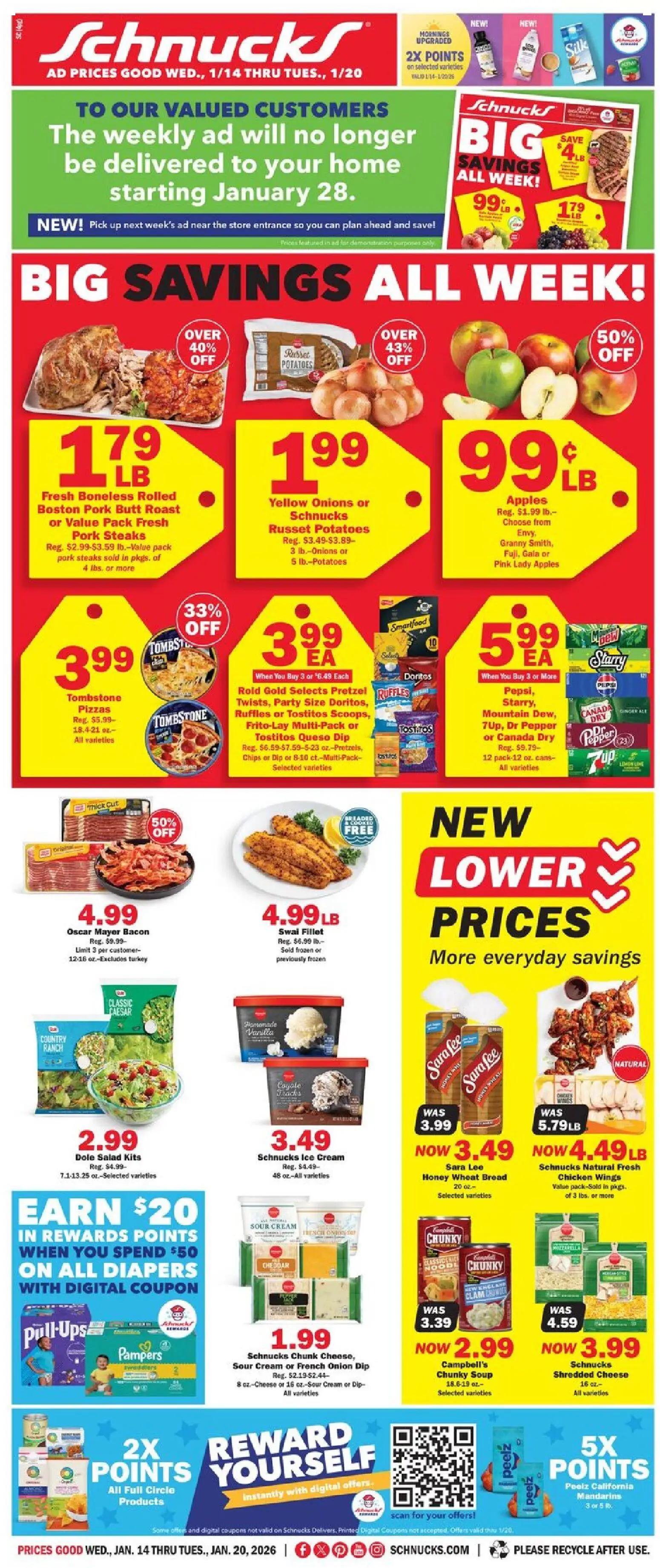 schnucks - Schnucks Weekly Print Ad - IL - 01/14 - 01/20 2026
