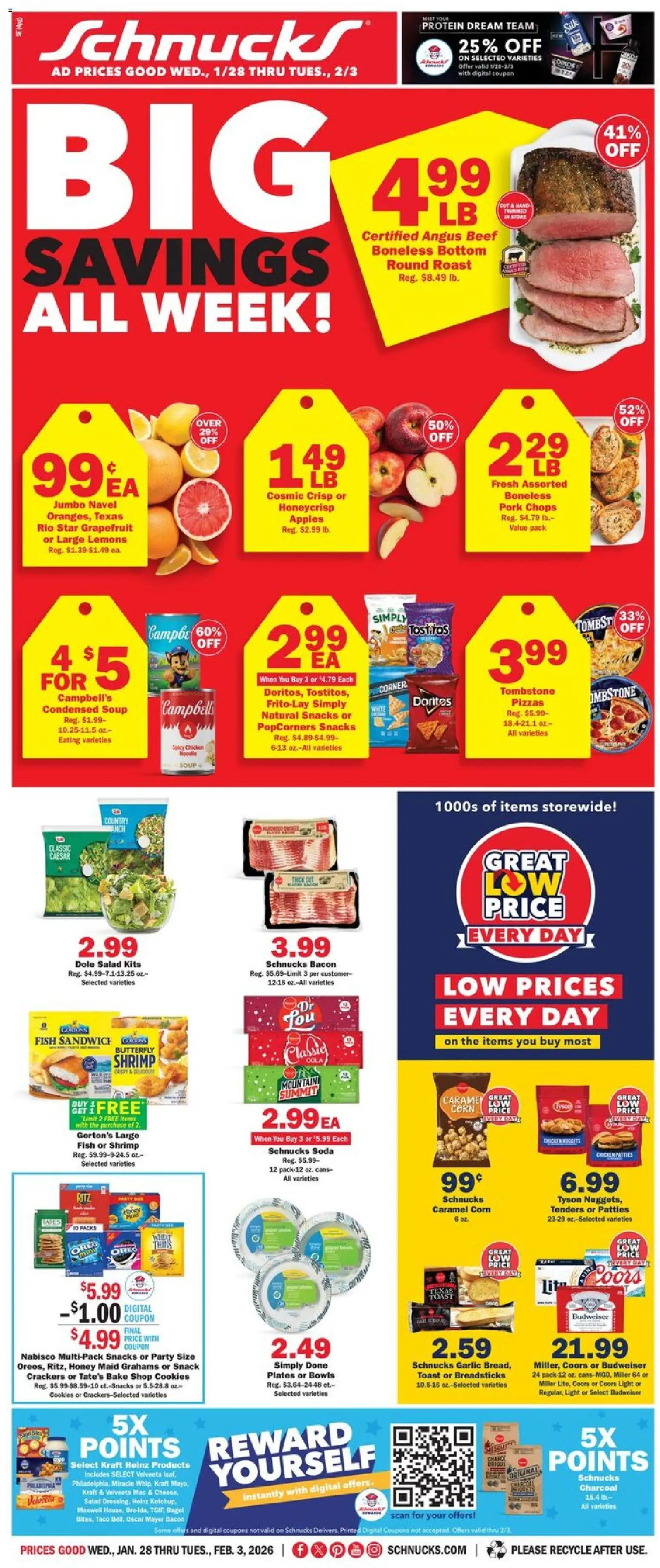 schnucks - Schnucks Weekly Print Ad - IN - 01/28 - 02/03 2026