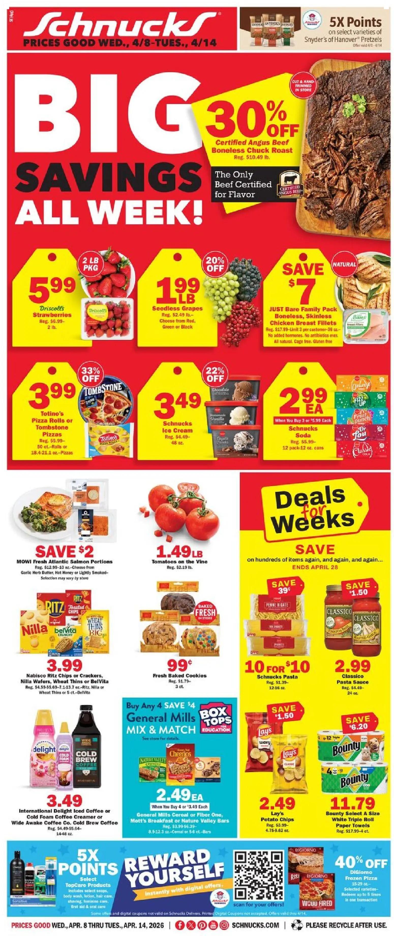 schnucks - Schnucks Weekly Print Ad - IN - 04/08 - 04/14 2026