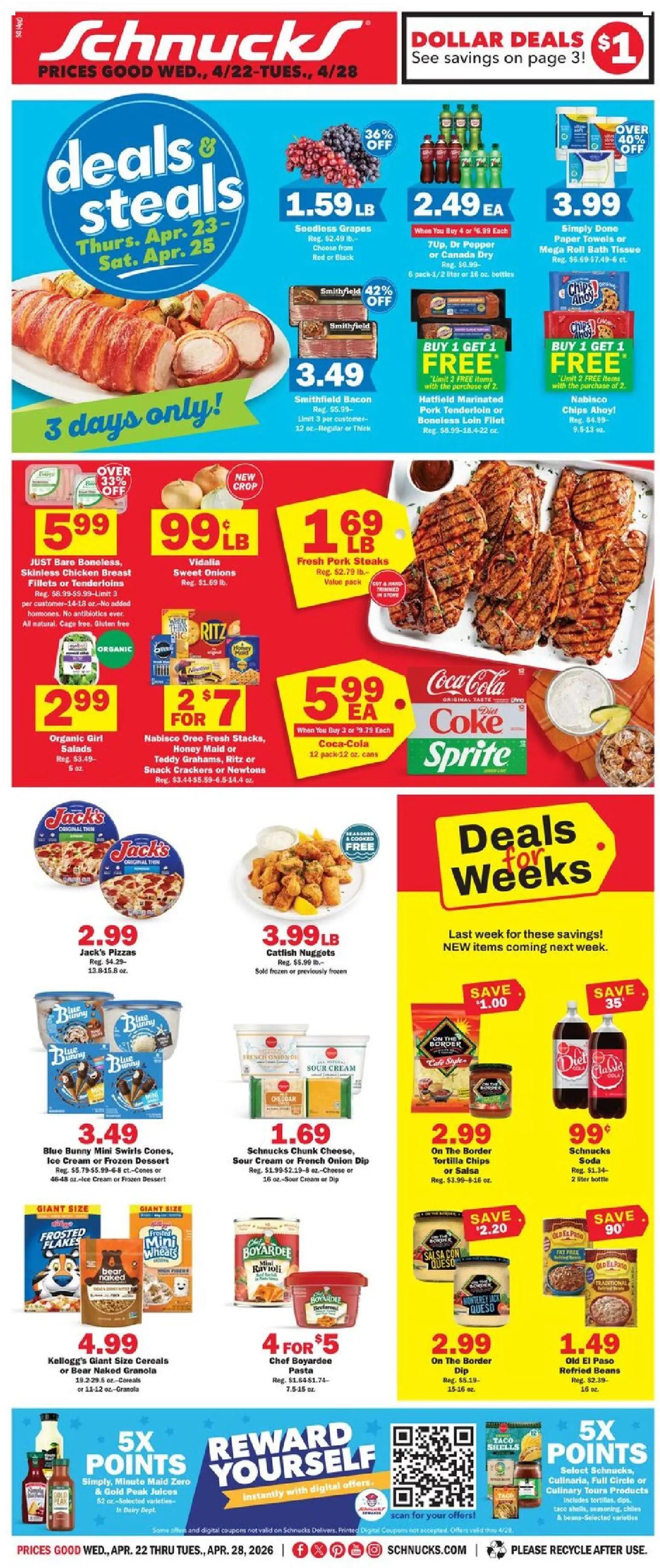schnucks - Schnucks Weekly Print Ad - MO - 04/22 - 04/28 2026 - page: 1