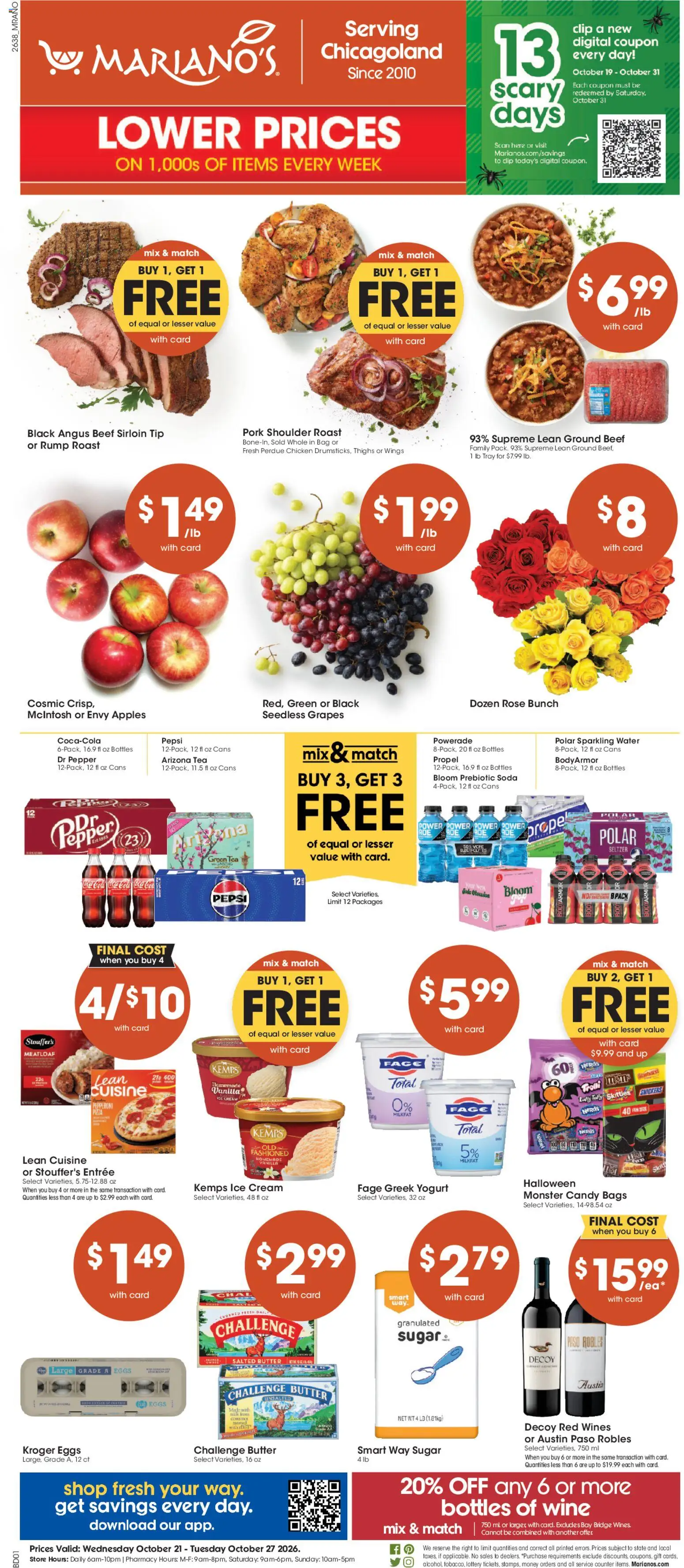 marianos - Mariano's Weekly Ad - 10/21 - 10/27 2026 - page: 1