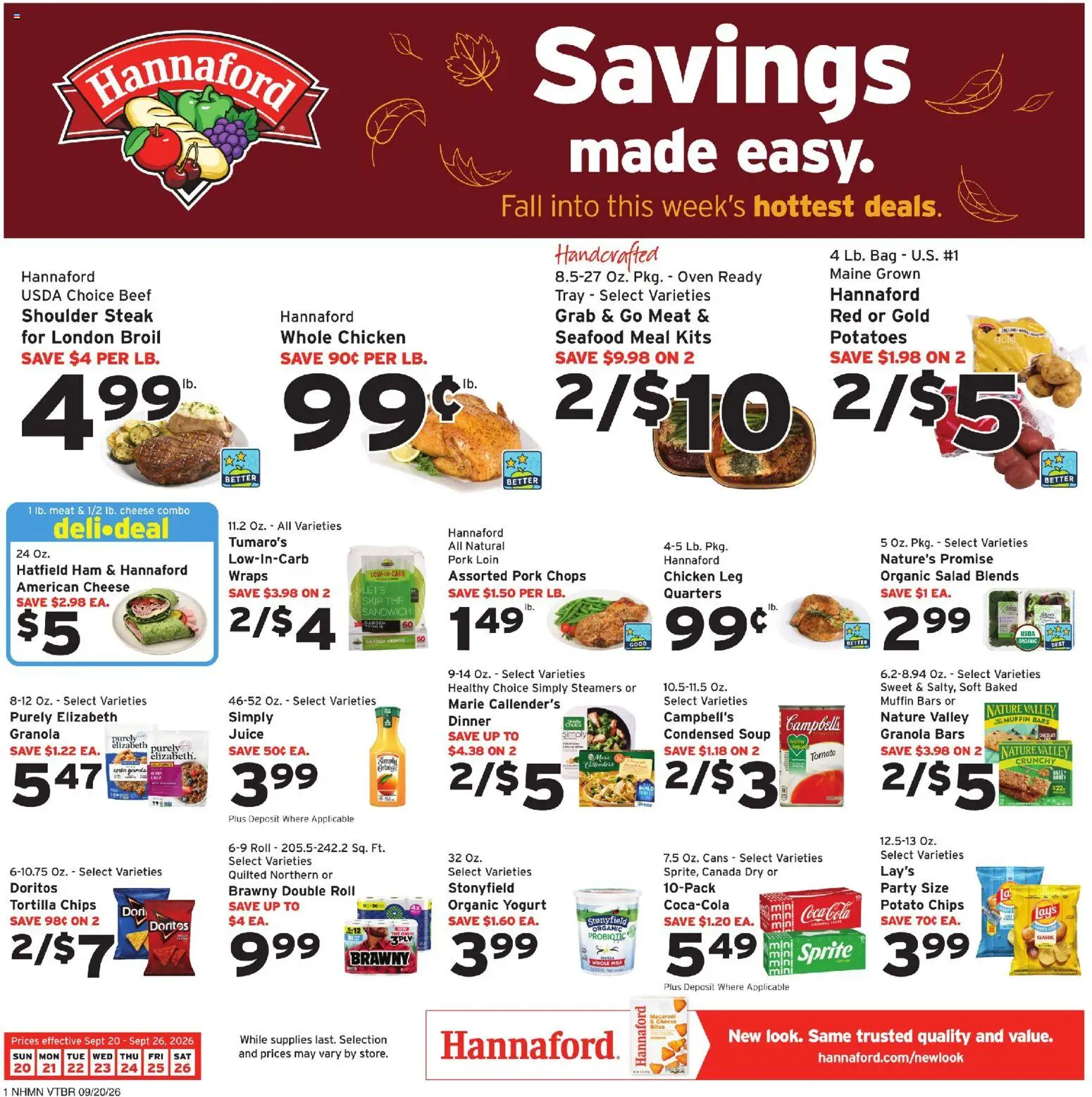hannaford - Hannaford Weekly Ad - 09/20 - 09/26 2026