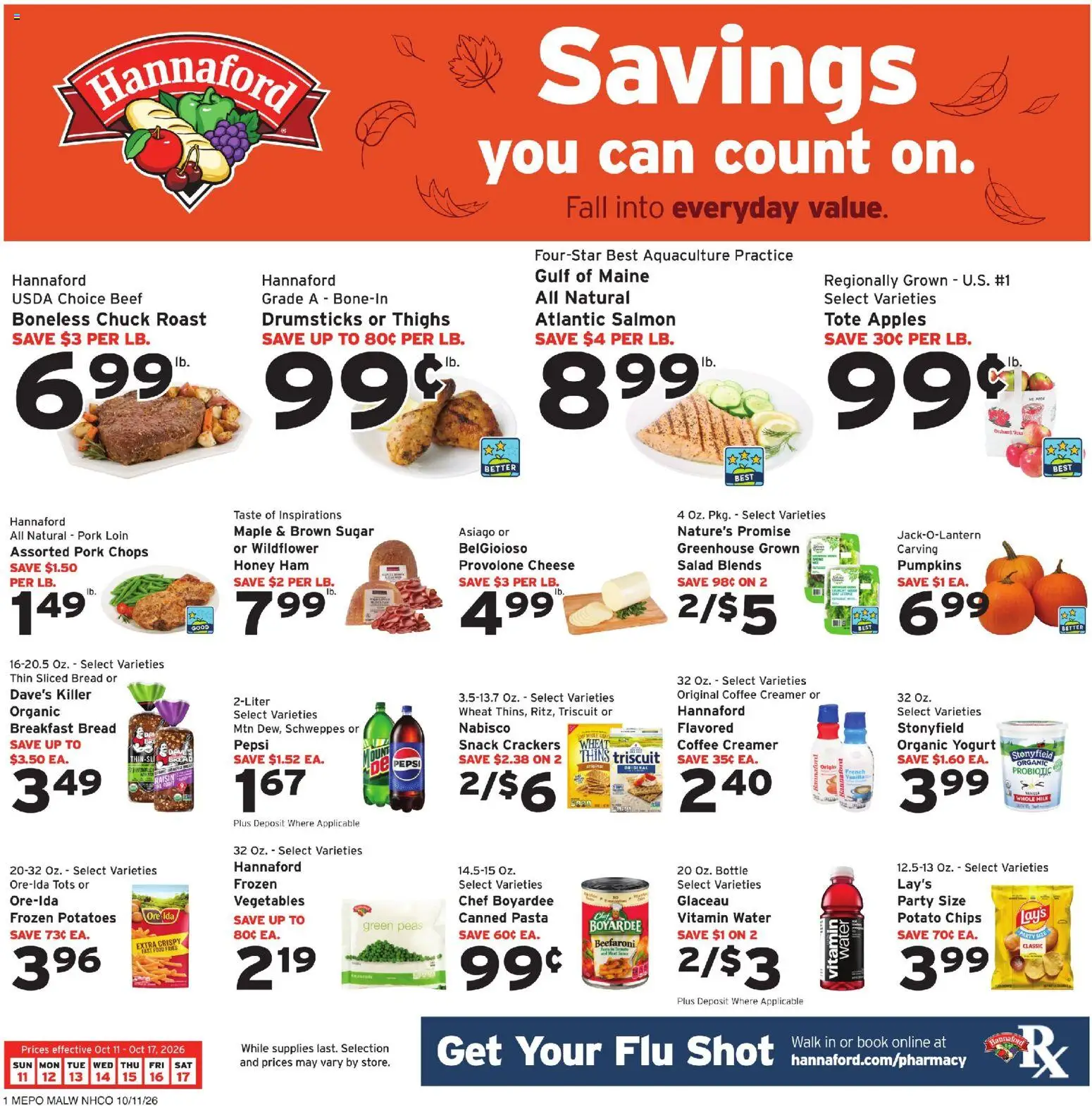 hannaford - Hannaford Weekly Ad - 10/11 - 10/17 2026