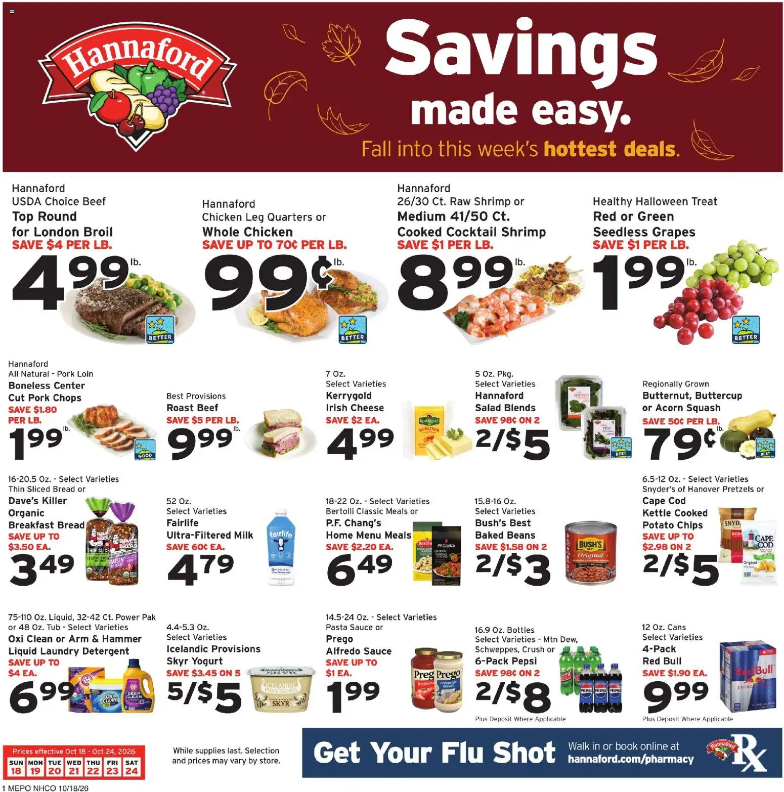 hannaford - Hannaford Weekly Ad - 10/18 - 10/24 2026
