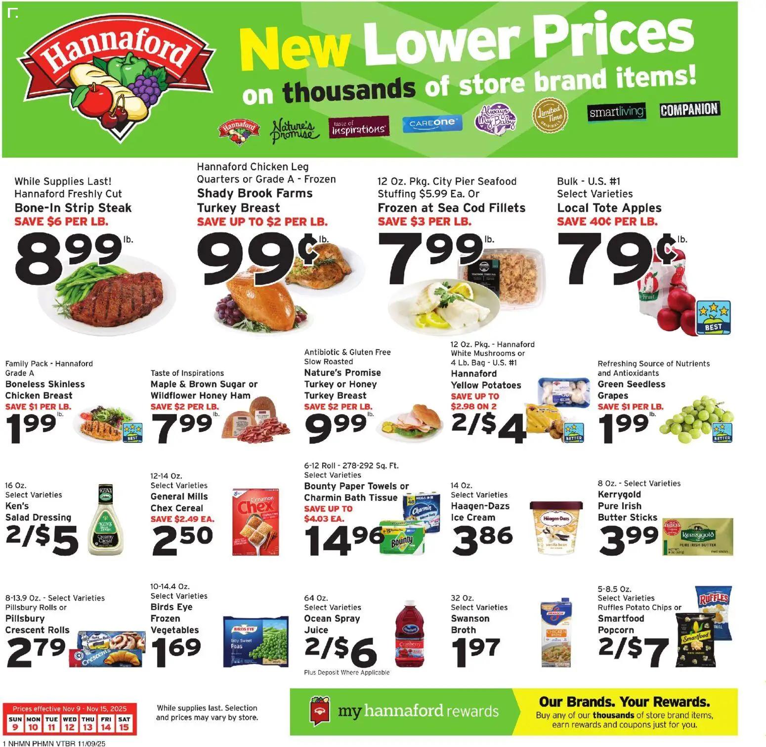 hannaford - Hannaford Weekly Ad - 11/09 - 11/15 2025 - page: 1