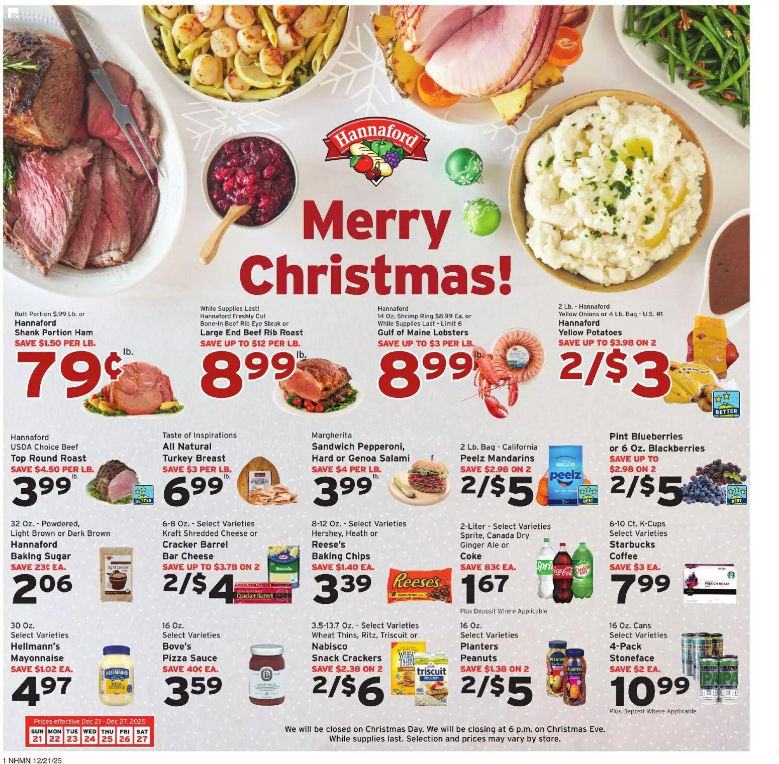 hannaford - Hannaford Weekly Ad - 12/21 - 12/27 2025 - page: 1
