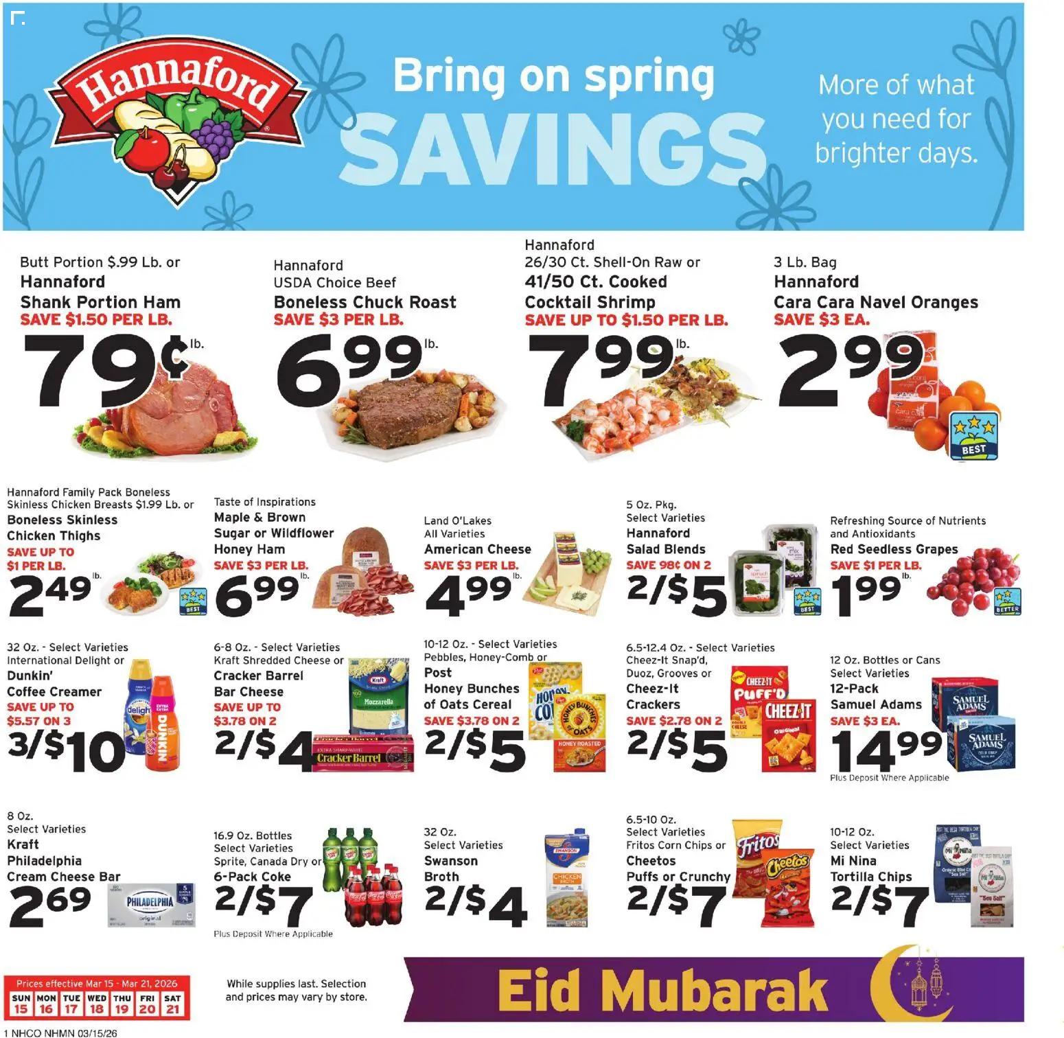 hannaford - Hannaford Weekly Ad - 03/15 - 03/21 2026 - page: 1