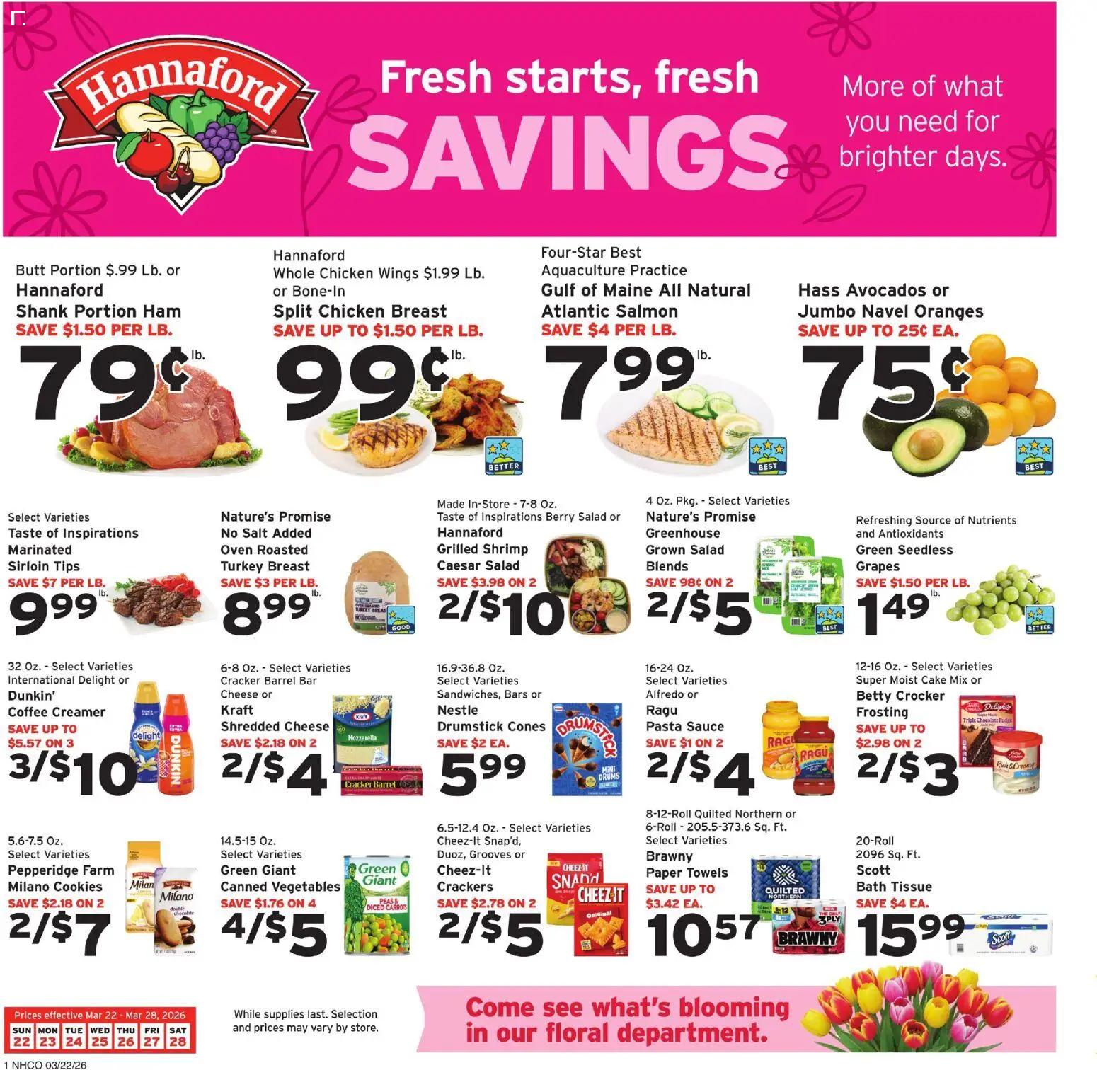hannaford - Hannaford Weekly Ad - 03/22 - 03/28 2026
