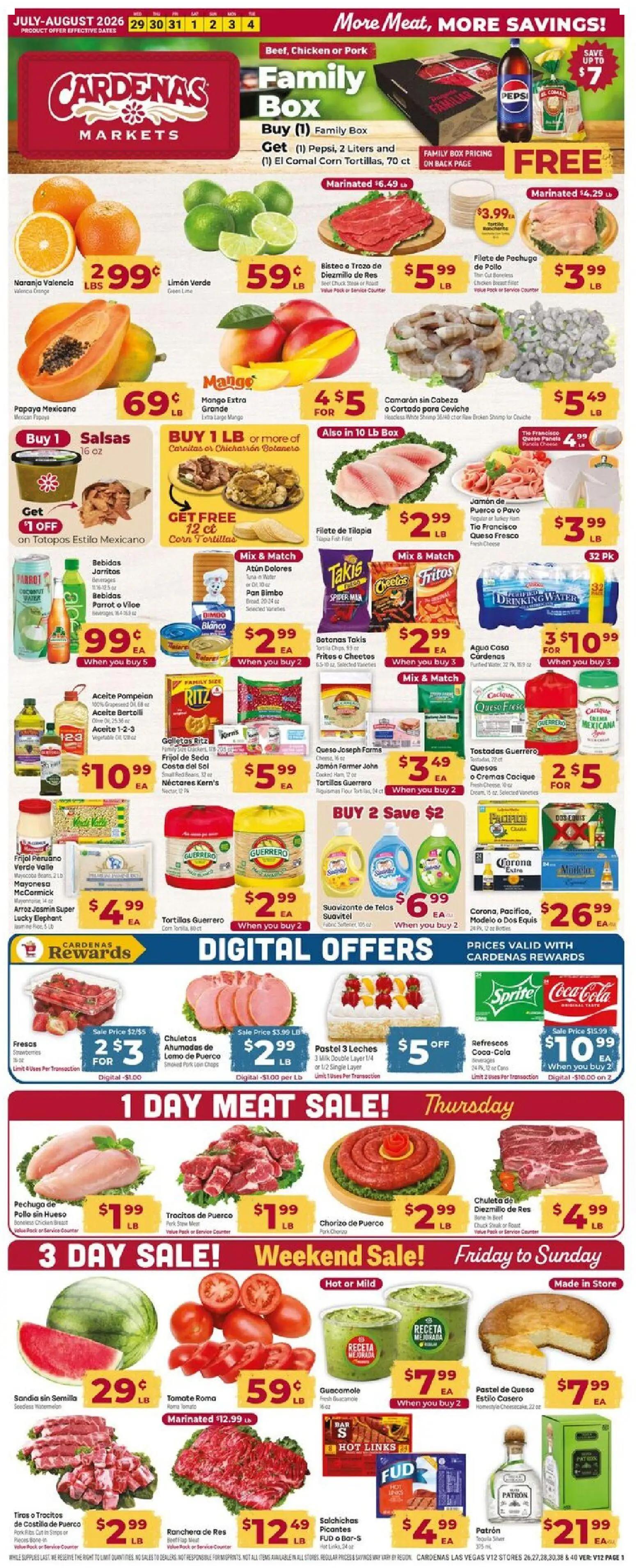 cardenas - Cardenas Weekly Ad - 07/29 - 08/04 2026 - page: 1