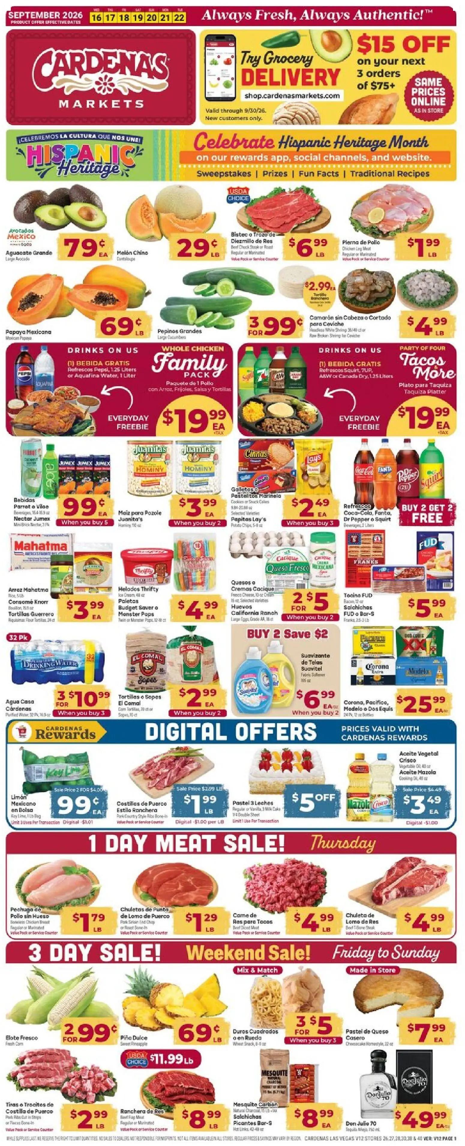 cardenas - Cardenas Weekly Ad - 09/16 - 09/22 2026