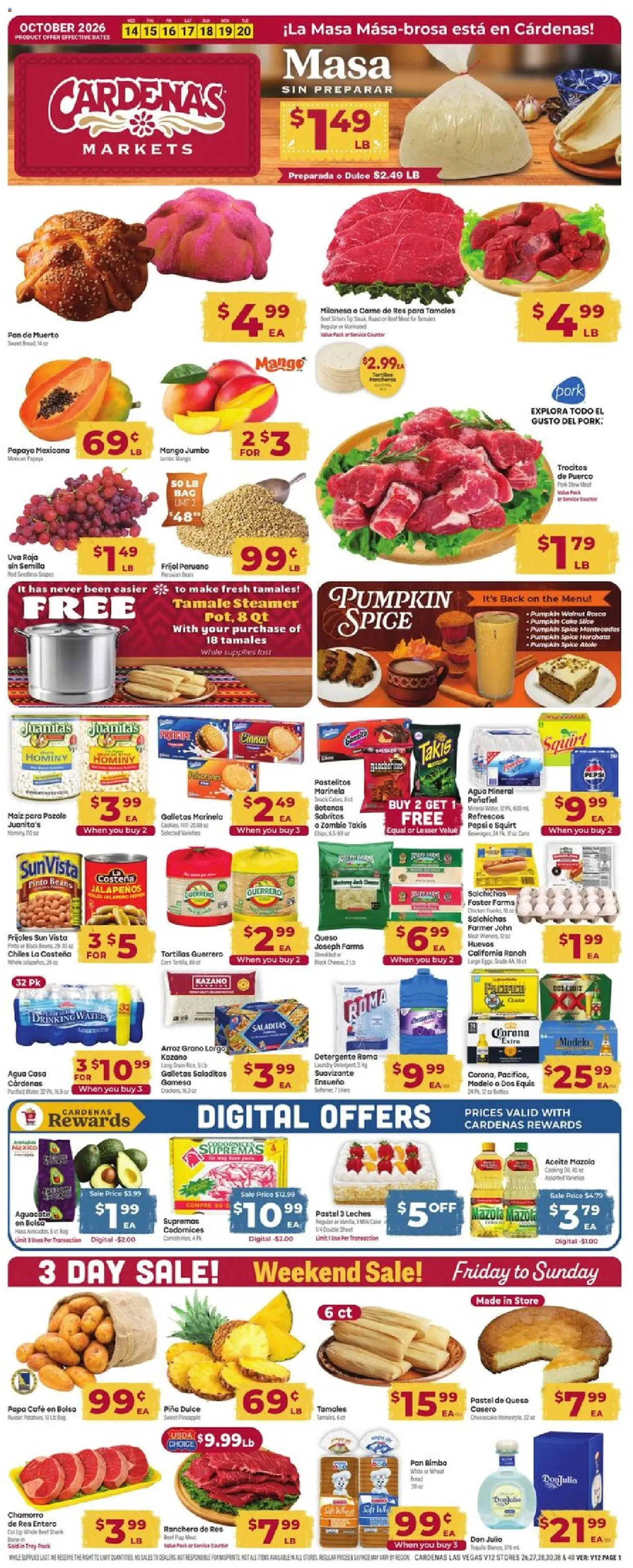 cardenas - Cardenas Weekly Ad - 10/14 - 10/20 2026