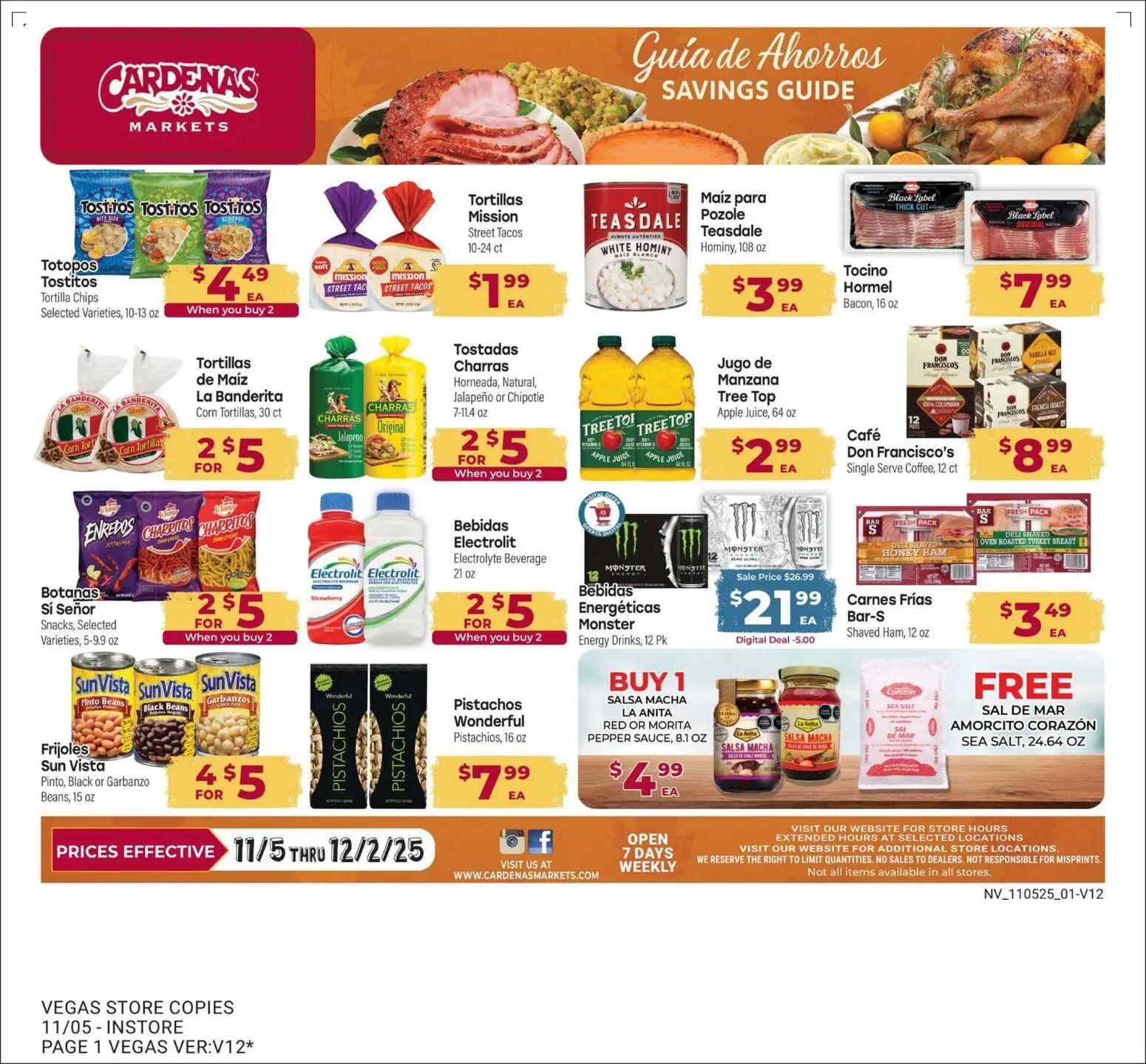 cardenas - Cardenas November Savings Guide - 11/05 - 12/02 2025