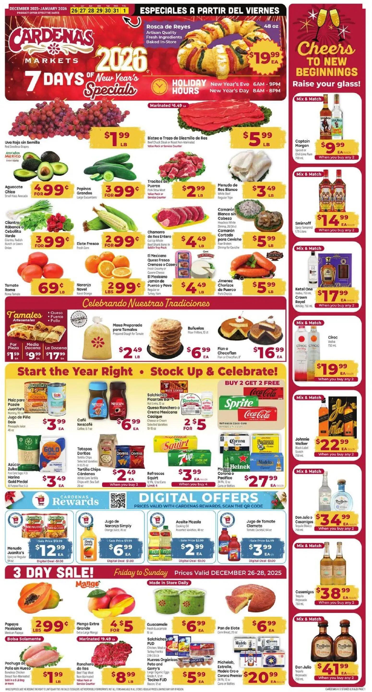 cardenas - Cardenas Weekly Ad - CA - 12/26/2025 - 01/01/2026 2025