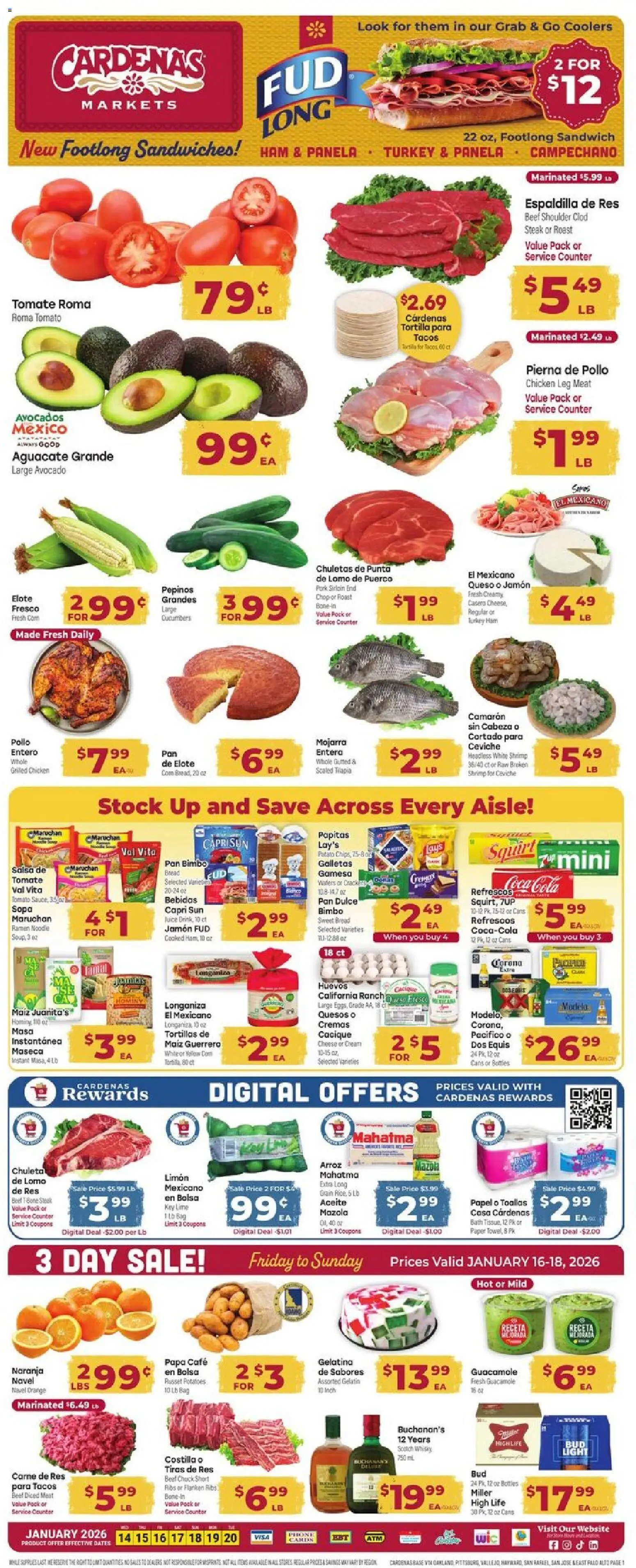 cardenas - Cardenas Weekly Ad - CA - 01/14 - 01/20 2026