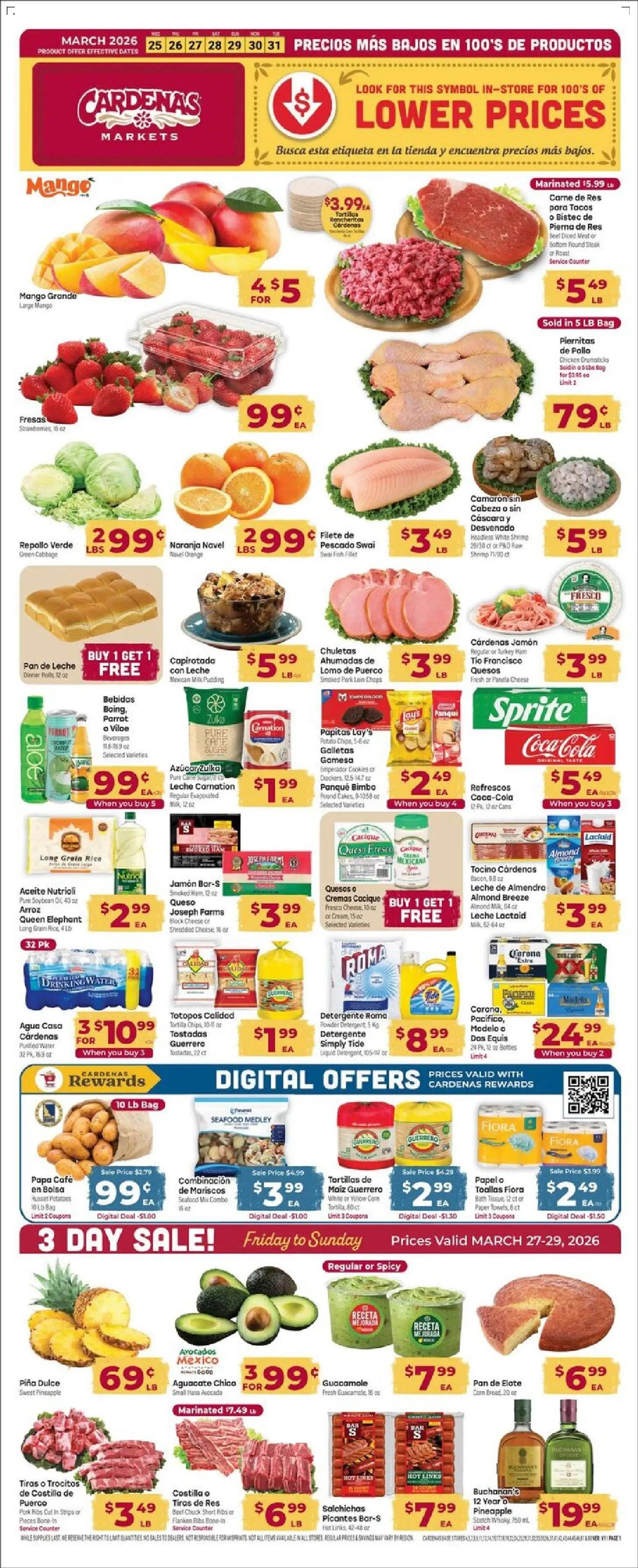 cardenas - Cardenas Weekly Ad - CA - 03/25 - 03/31 2026 - page: 1
