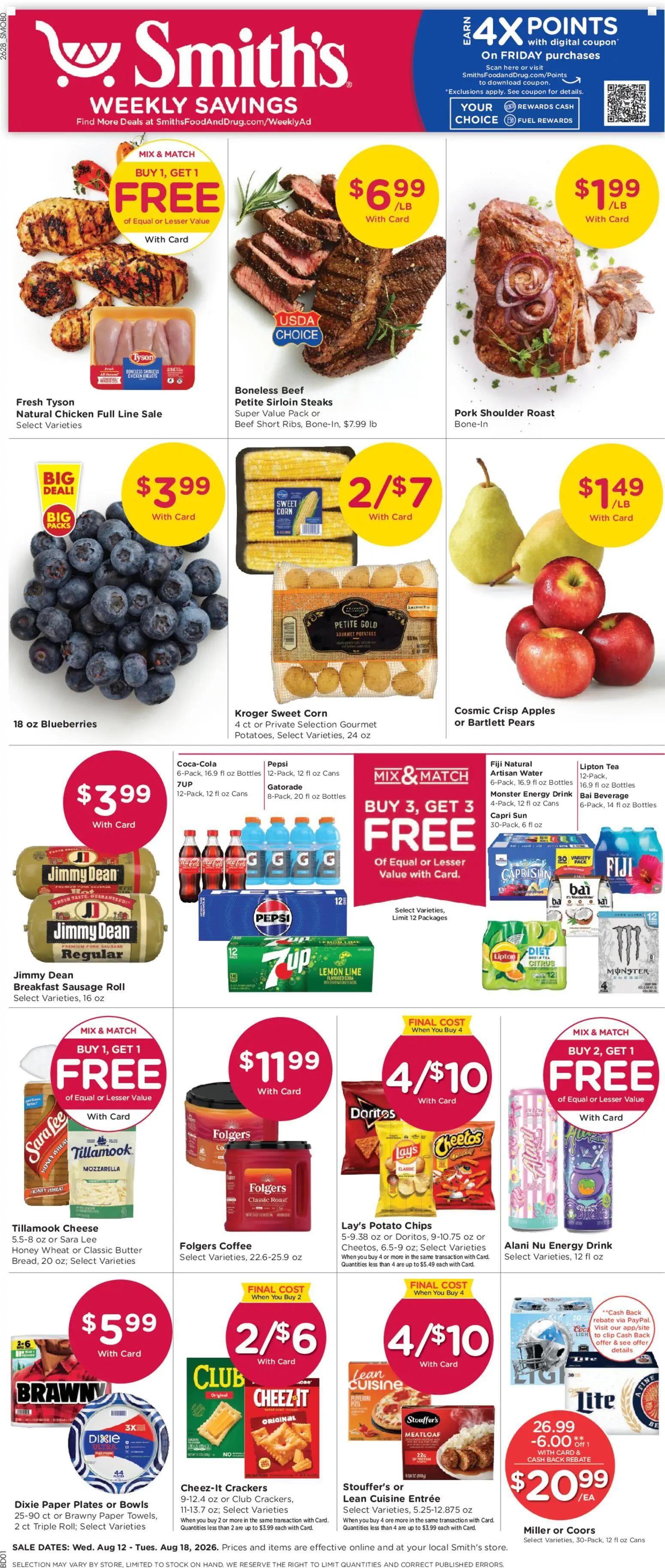 smiths - Smith's Weekly Ad - 08/12 - 08/18 2026 - page: 1