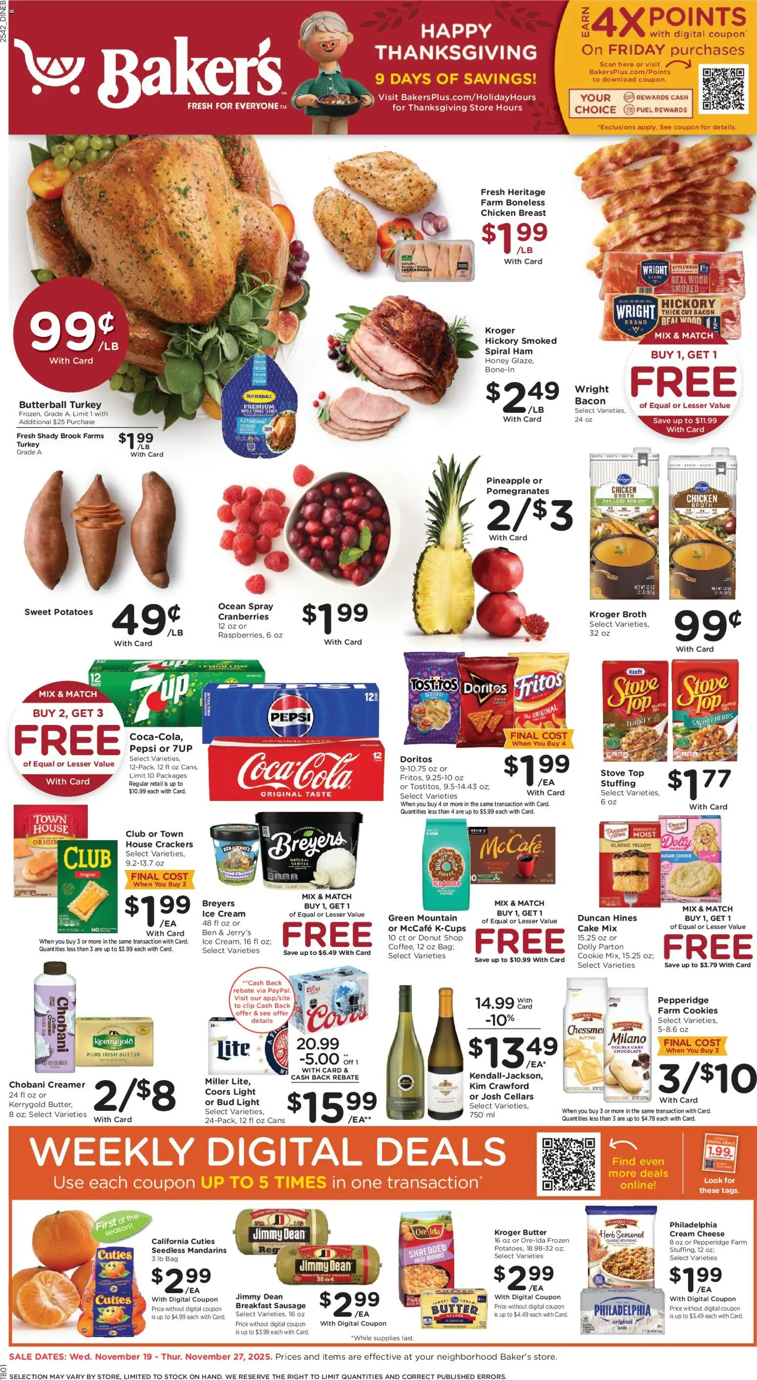 bakers - Baker's Weekly Ad - NE - 11/19 - 11/27 2025 - page: 1
