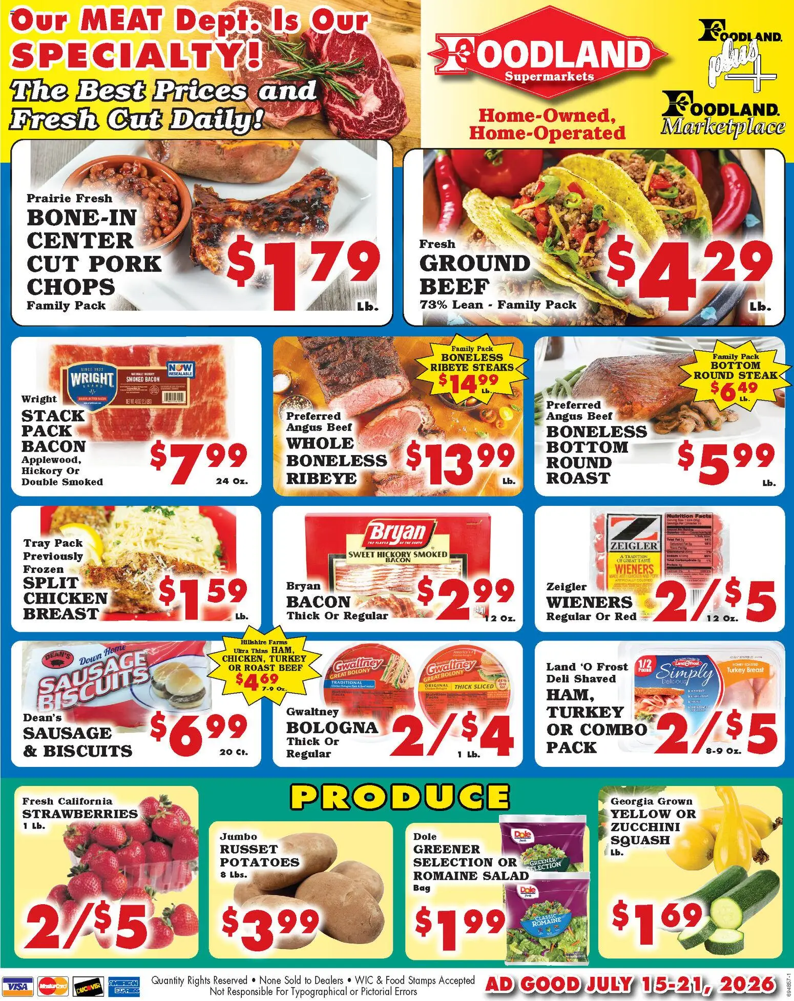 foodland - Foodland Weekly Ad - Supermarkets - 07/15 - 07/21 2026 - page: 1