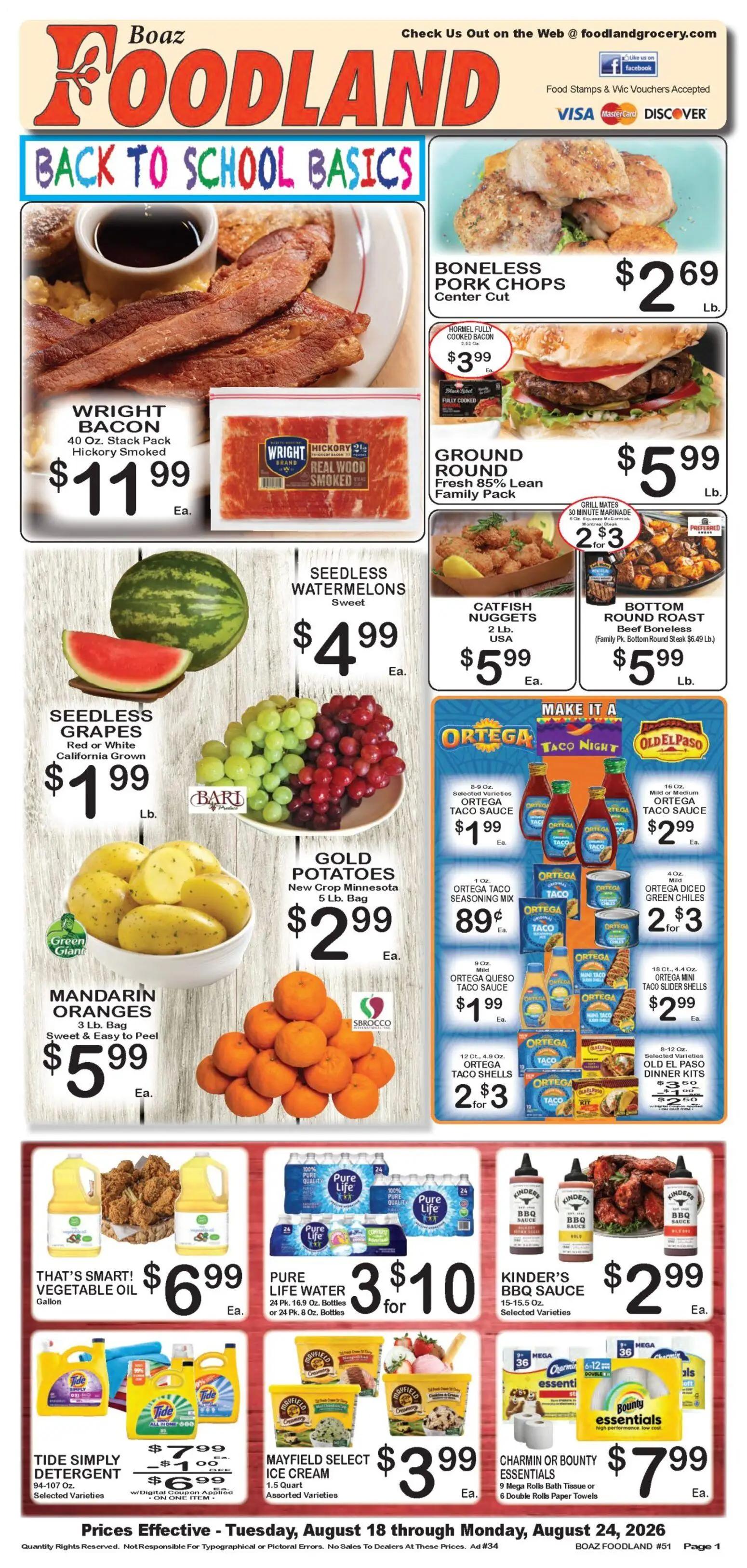 foodland - Foodland Weekly Ad - 08/18 - 08/24 2026