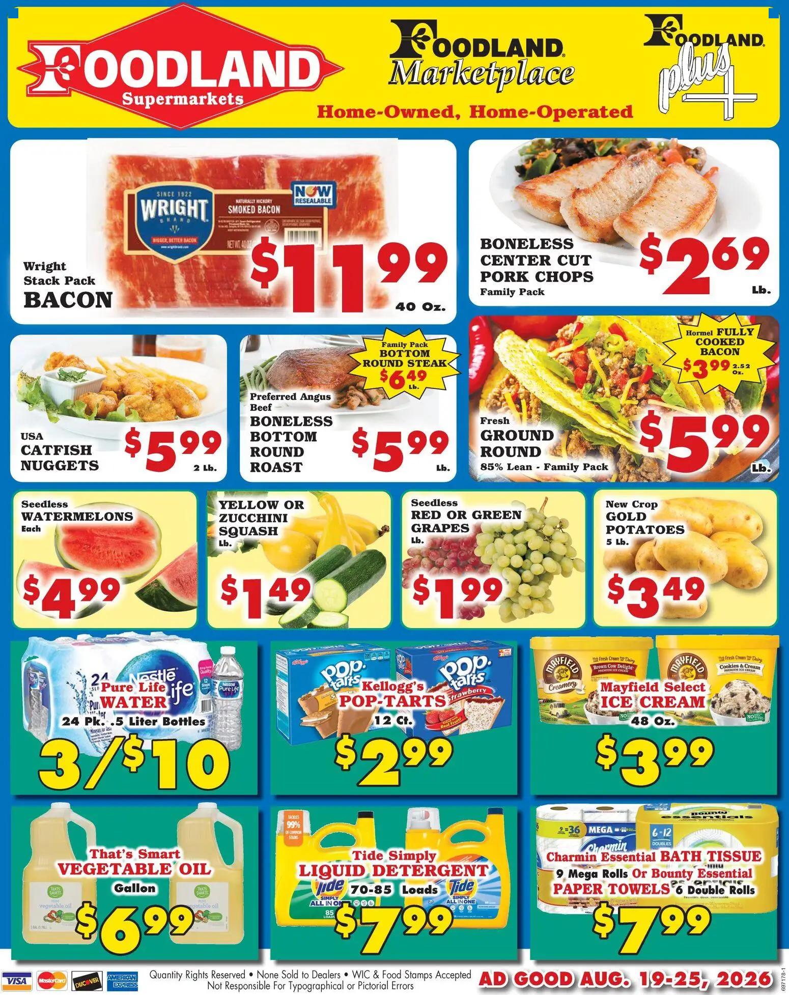 foodland - Foodland Weekly Ad - Supermarkets - 08/19 - 08/25 2026 - page: 1
