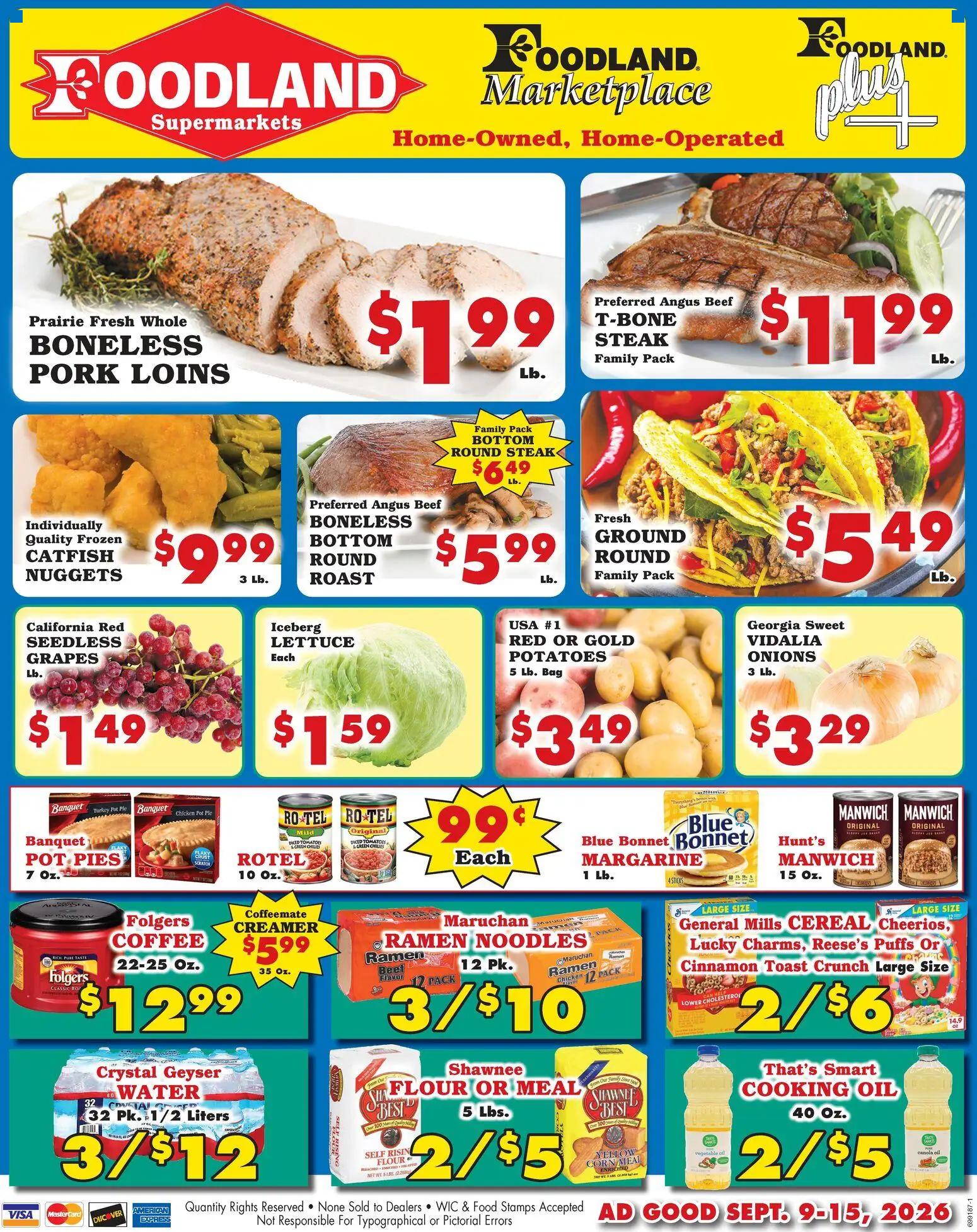 foodland - Foodland Weekly Ad - Supermarkets - 09/09 - 09/15 2026