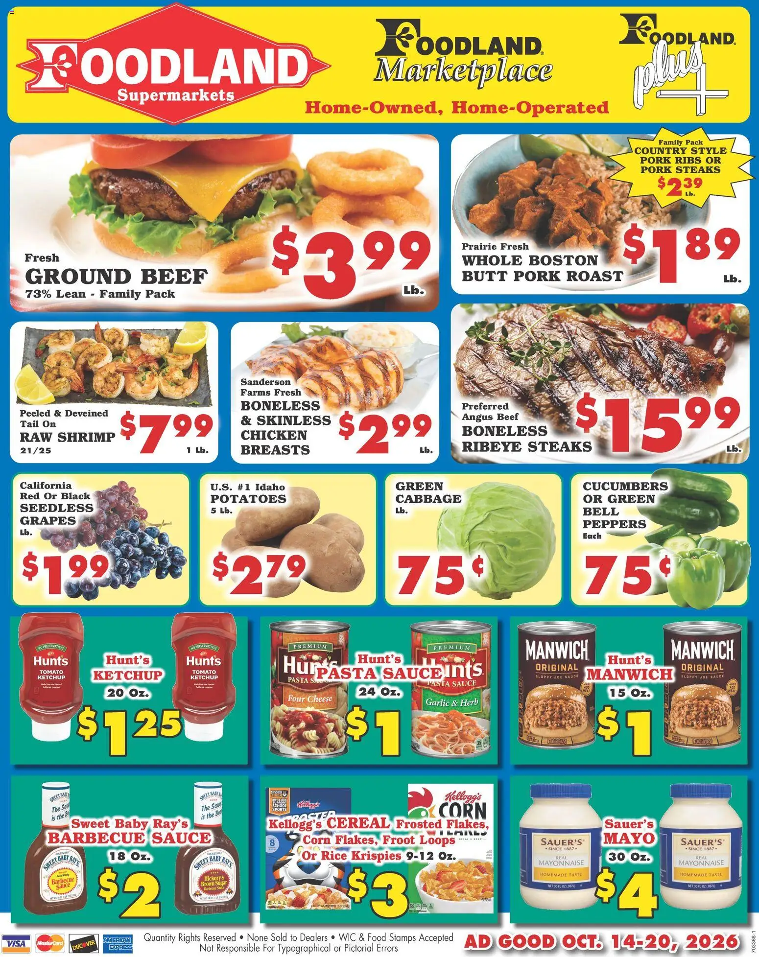 foodland - Foodland Weekly Ad - Supermarkets - 10/14 - 10/20 2026 - page: 1