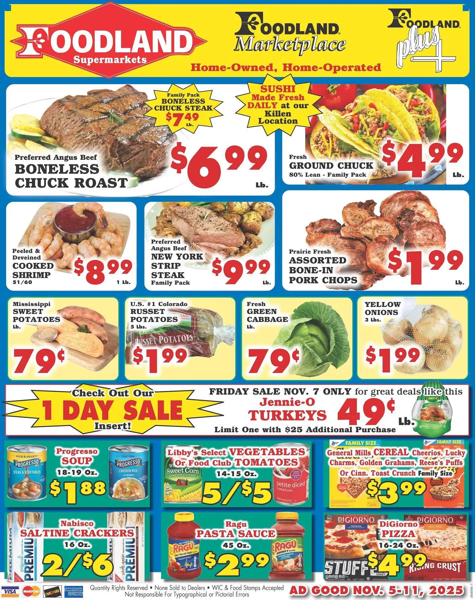 foodland - Foodland Weekly Ad - Supermarkets - 11/05 - 11/11 2025