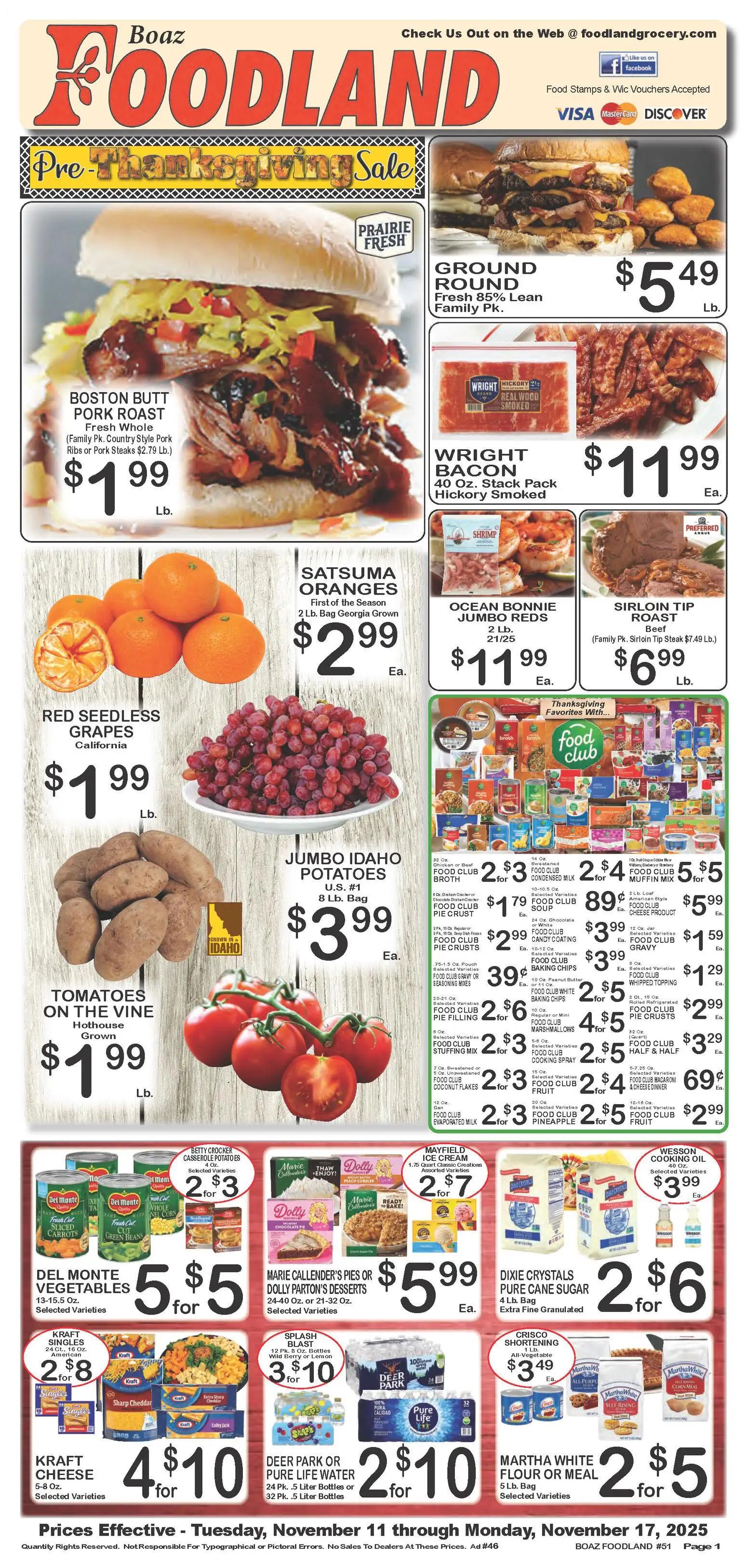 foodland - Foodland Weekly Ad - 11/11 - 11/17 2025