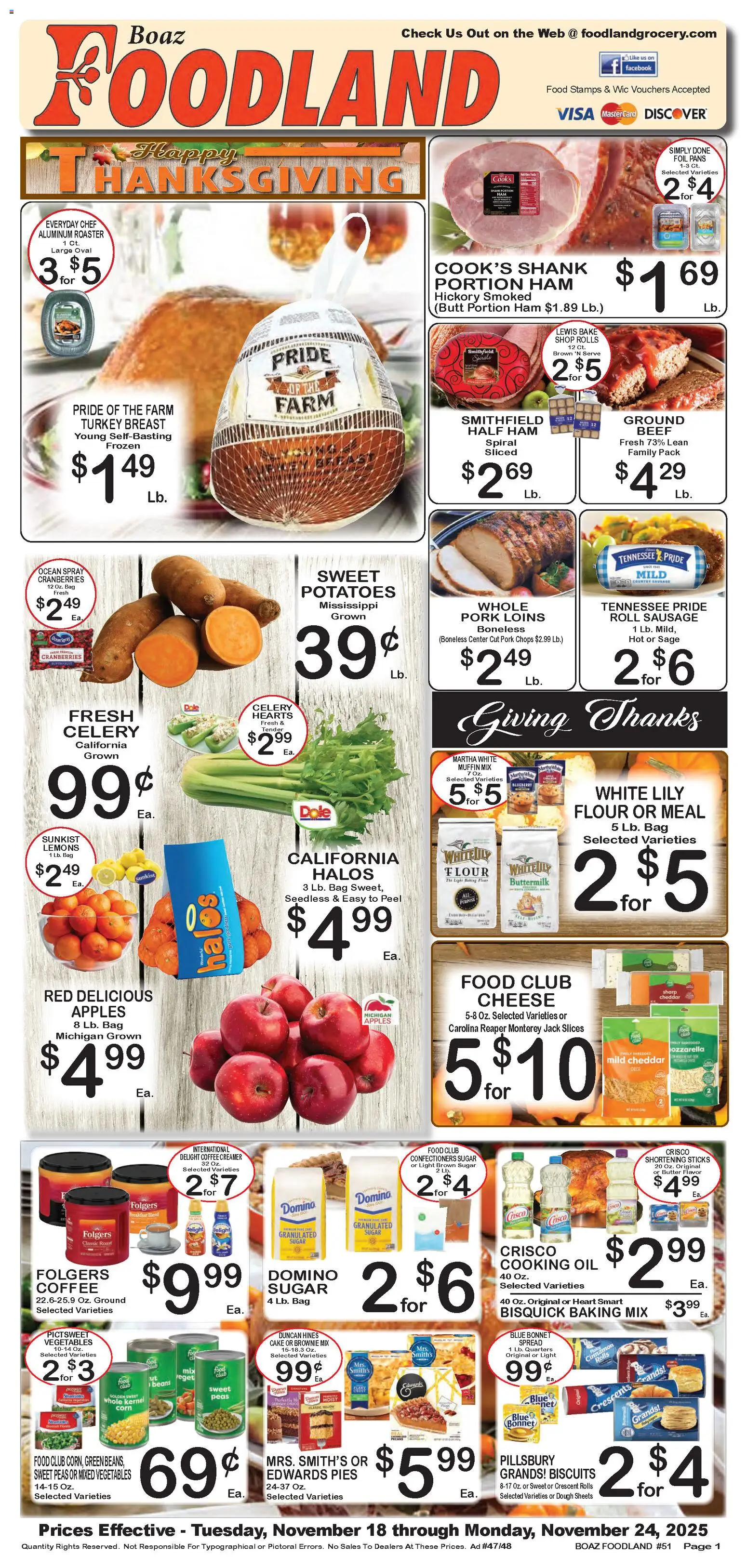 foodland - Foodland Weekly Ad - 11/18 - 11/24 2025