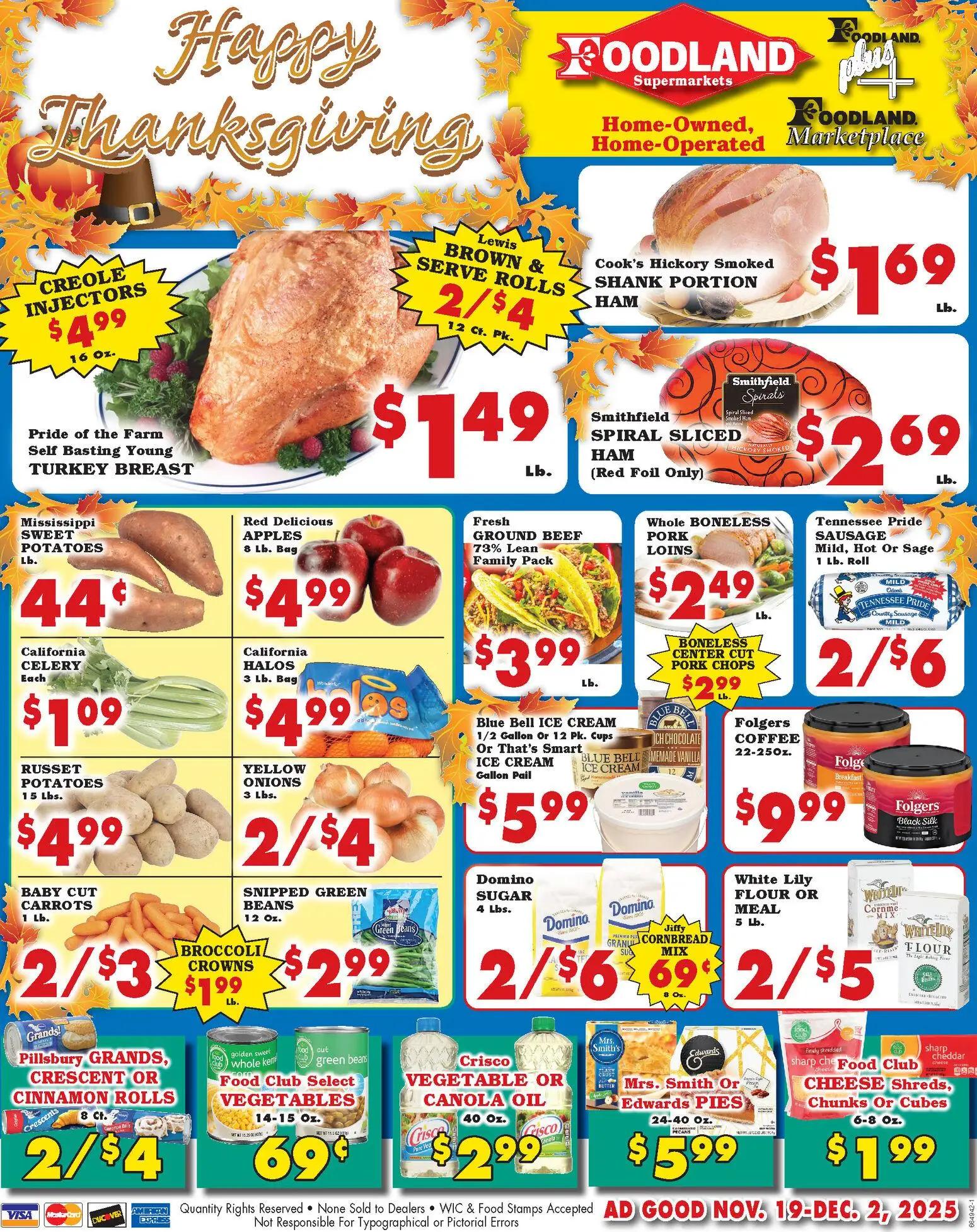 foodland - Foodland Weekly Ad - Supermarkets - 11/19 - 12/02 2025 - page: 1