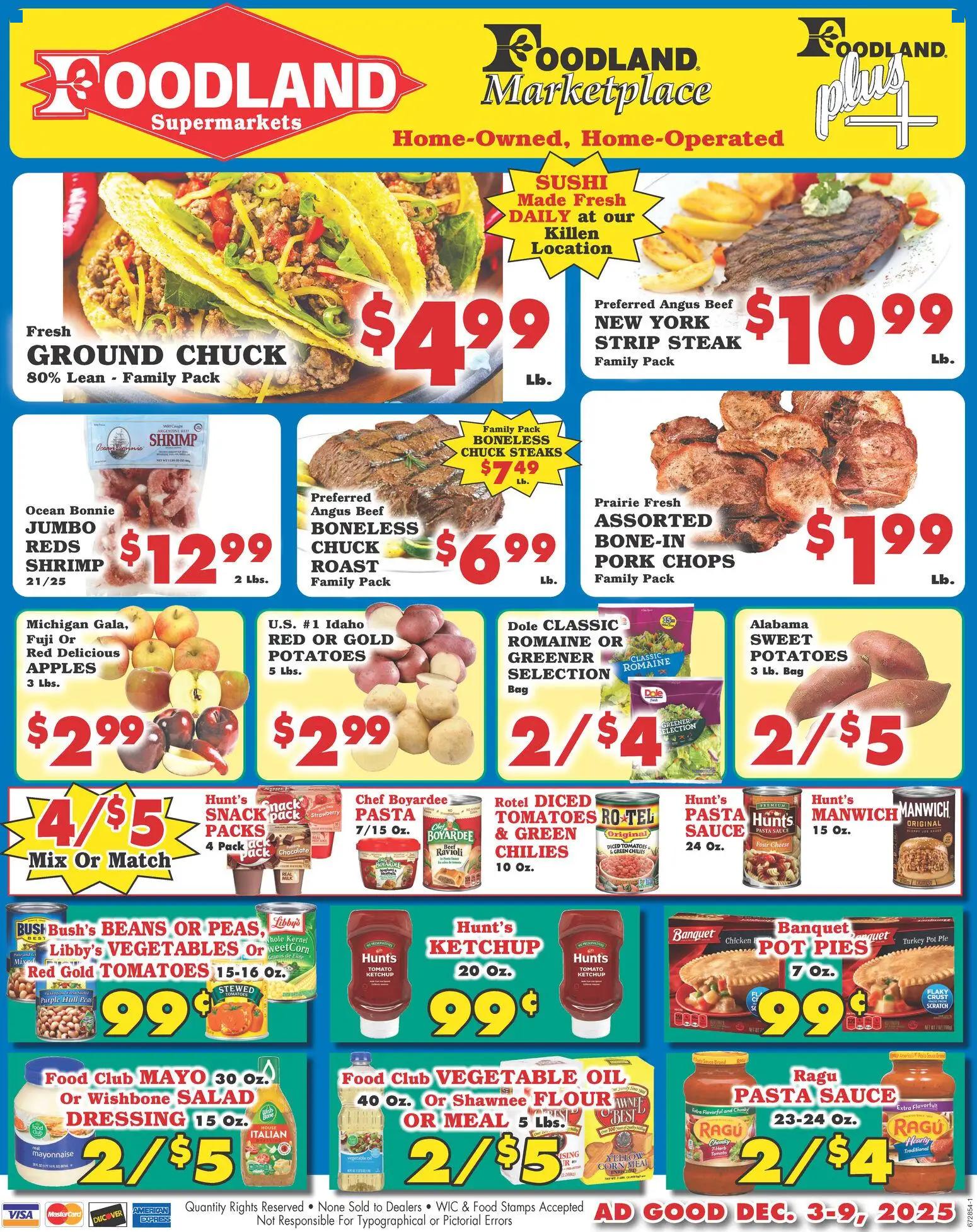 foodland - Foodland Weekly Ad - Supermarkets - 12/03 - 12/09 2025