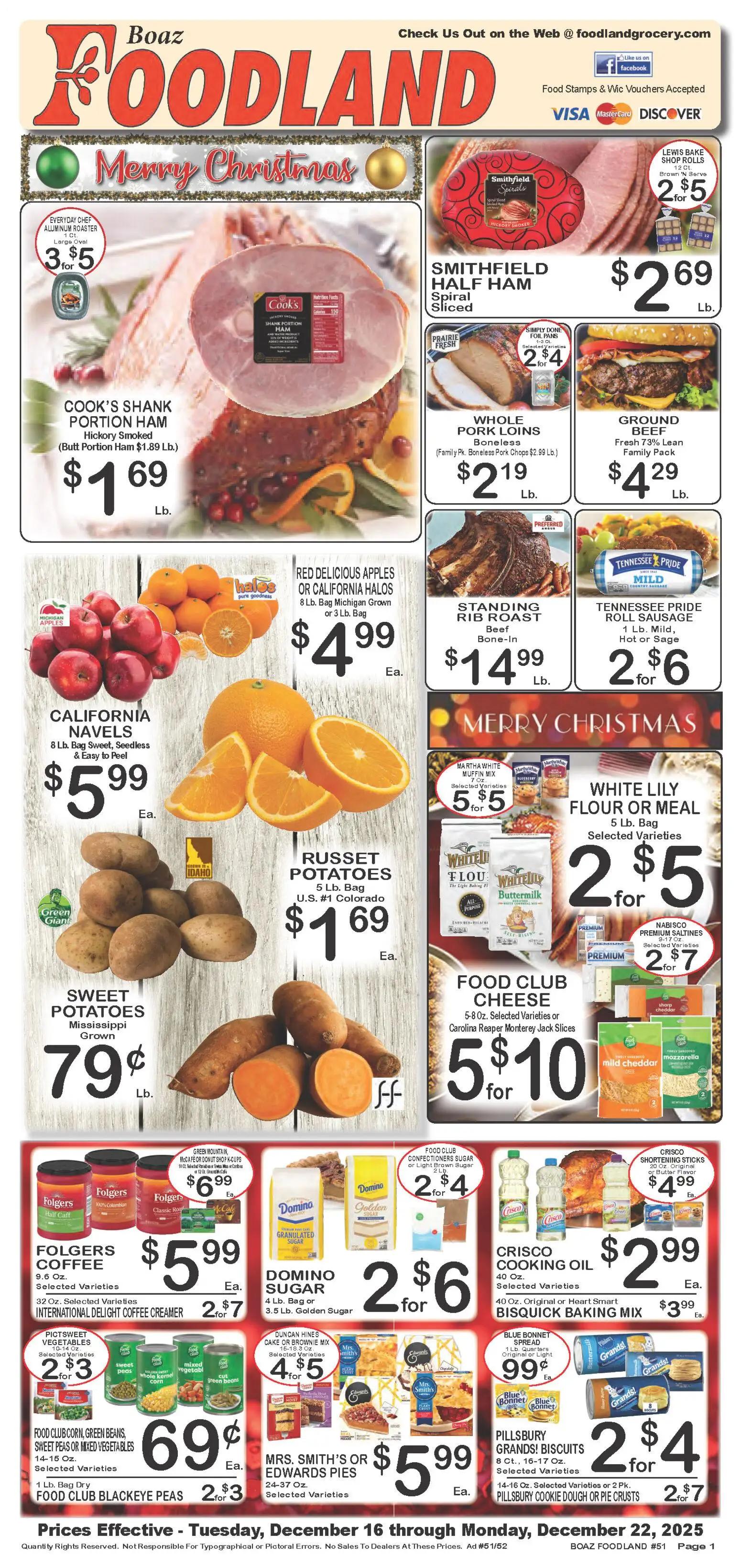 foodland - Foodland Weekly Ad - 12/16 - 12/22 2025