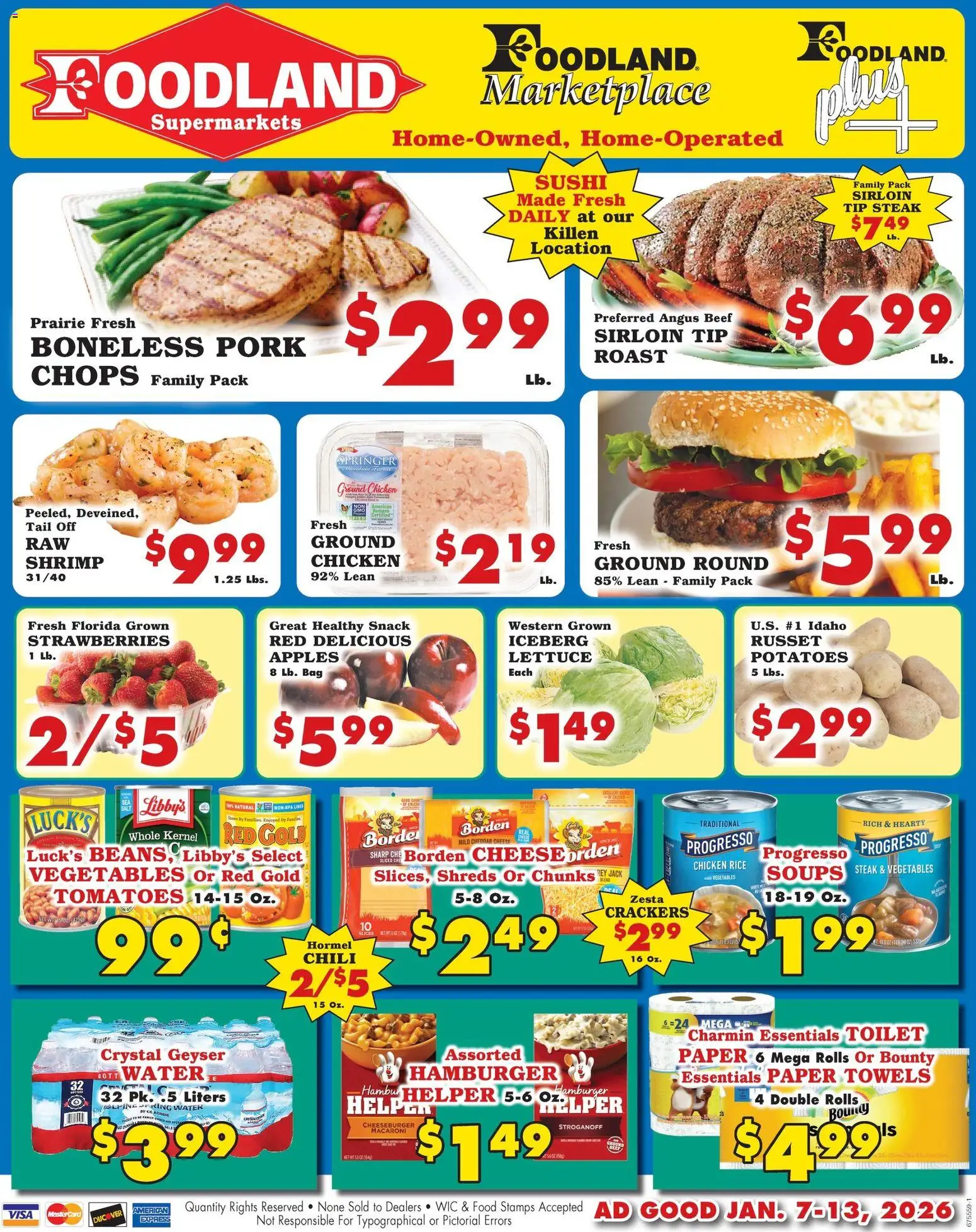 foodland - Foodland Weekly Ad - Supermarkets - 01/07 - 01/13 2026